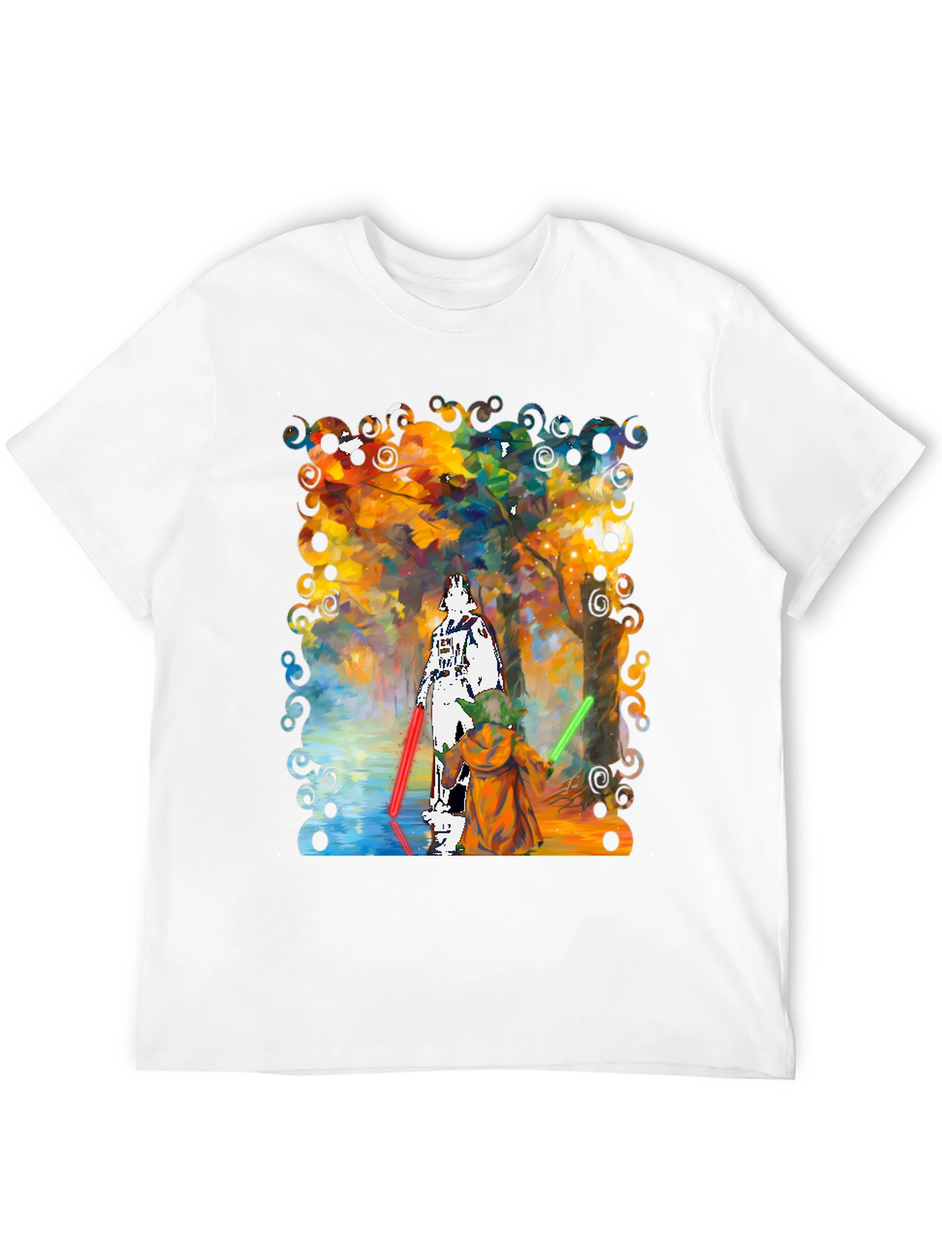 Star Wars Darth Vader Yoda Paint T-Shirt