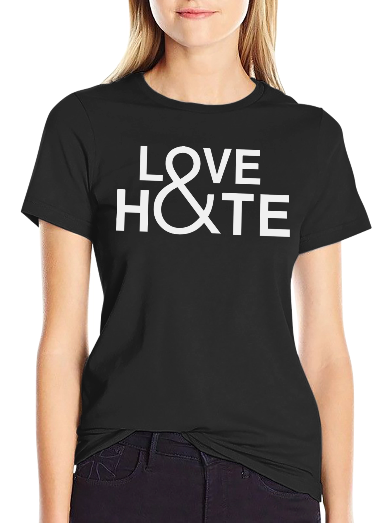 Love & Hate Graphic T-Shirt - Soft Cotton Blend