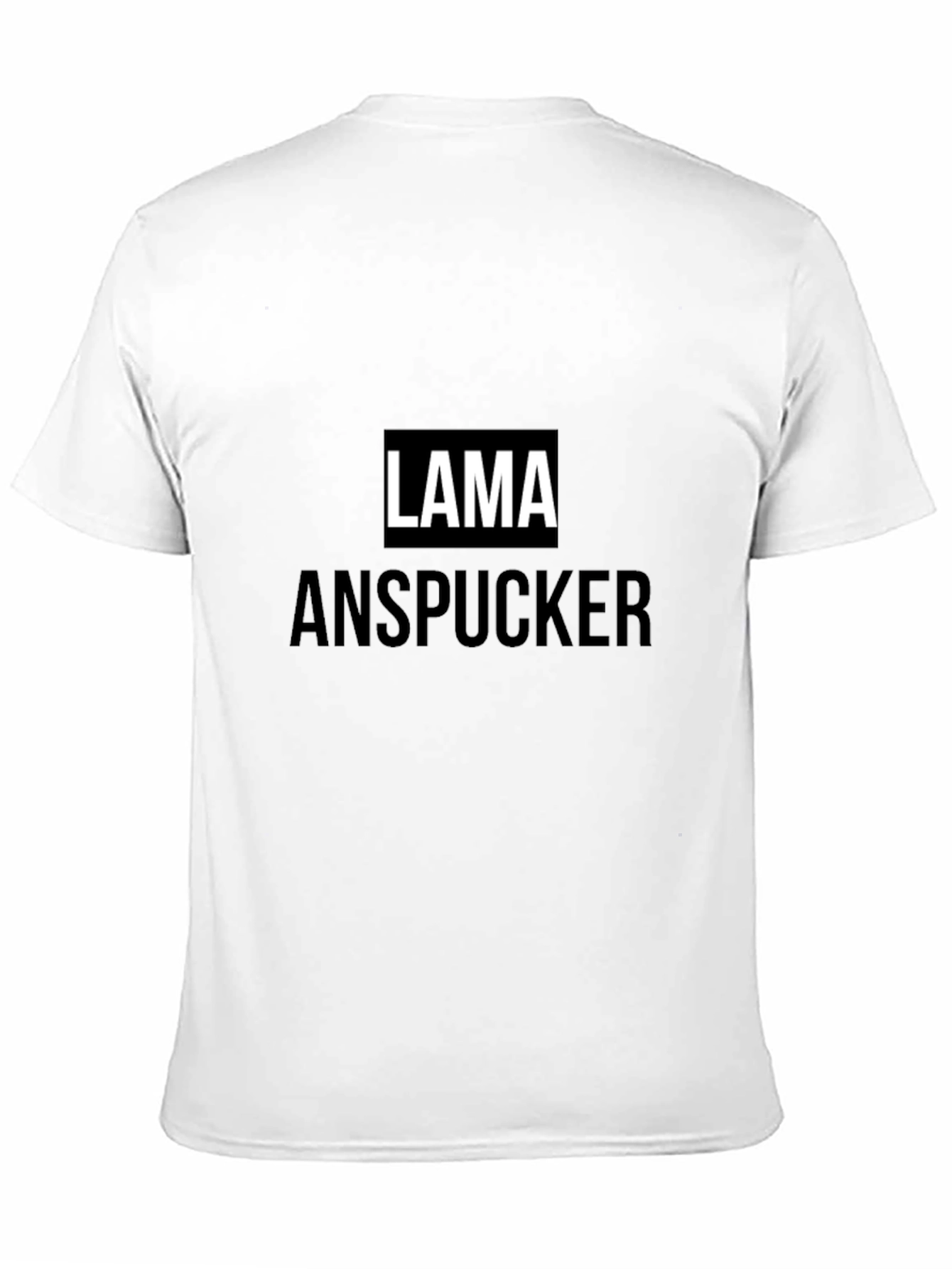 Lama Anspucker Black T-Shirt