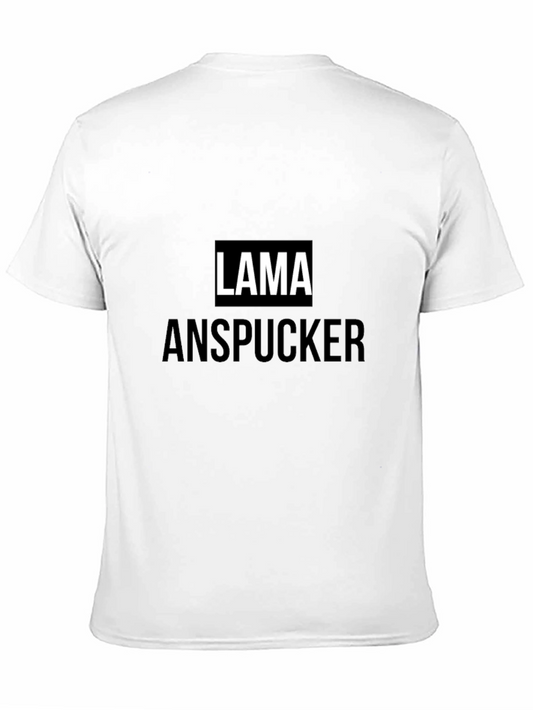Lama Anspucker Black T-Shirt