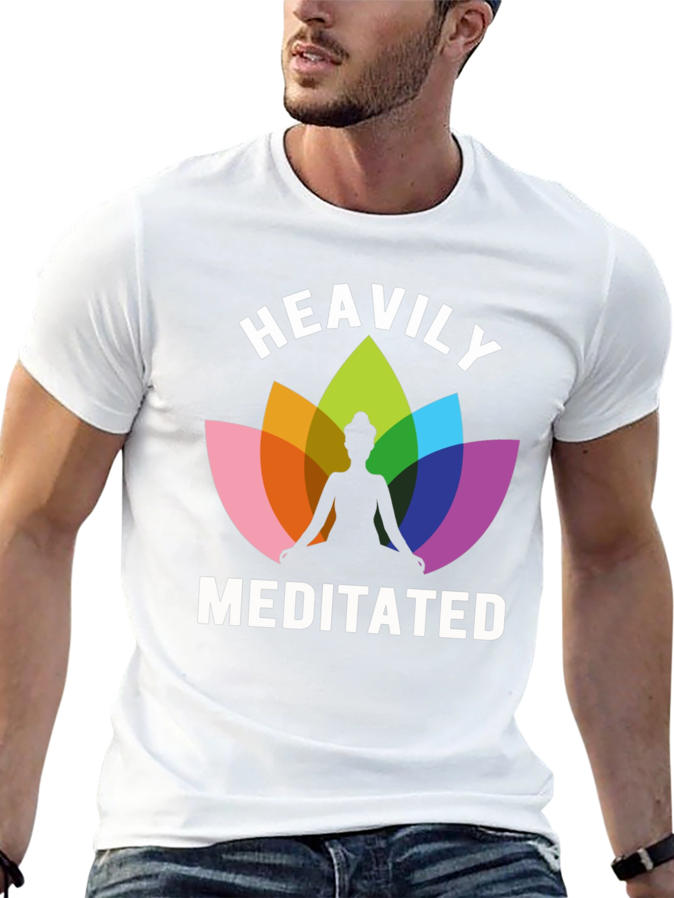 Heavily Meditated Lotus T-Shirt - Yoga & Mindfulness