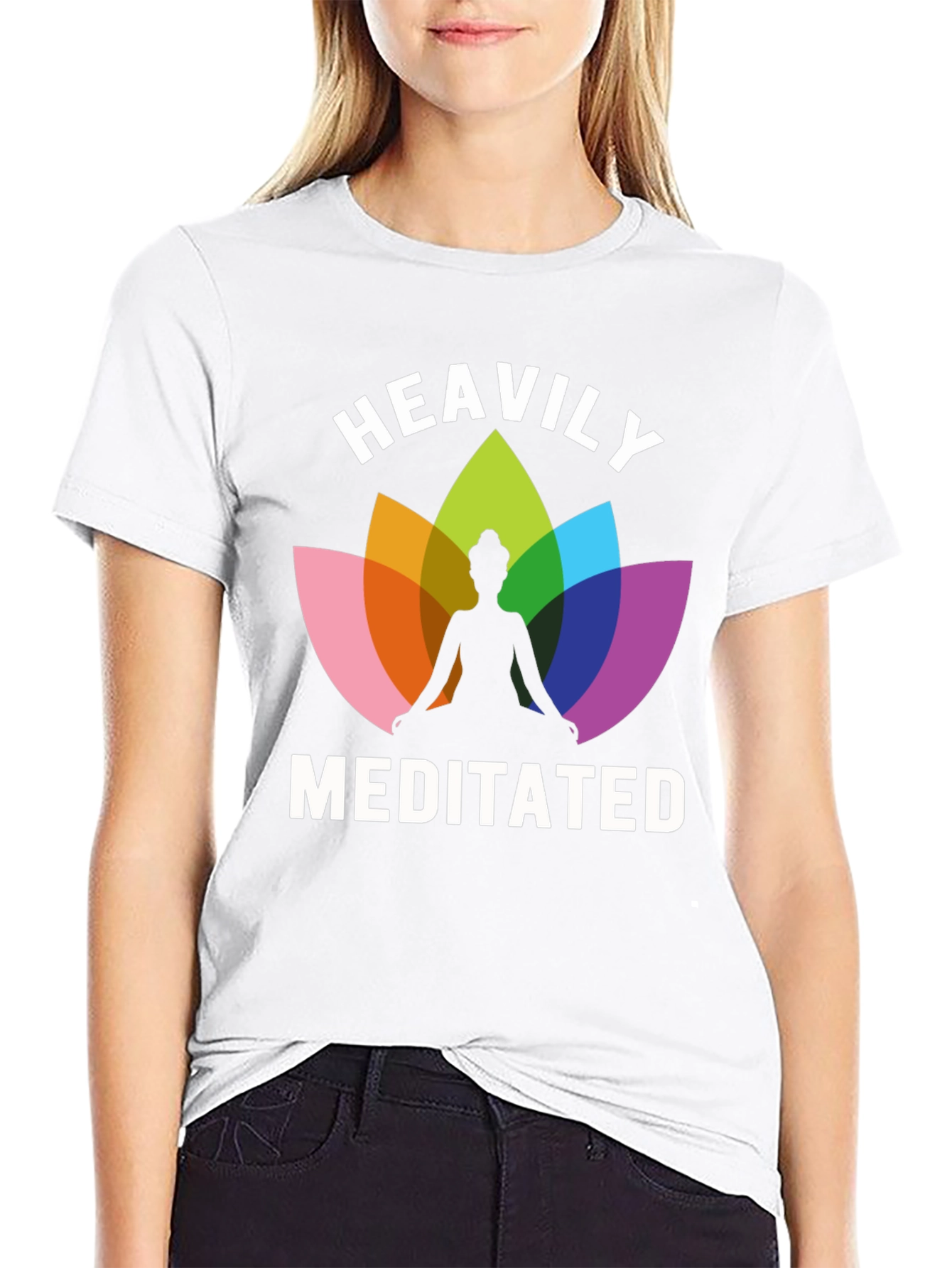 Heavily Meditated Lotus T-Shirt - Yoga & Mindfulness