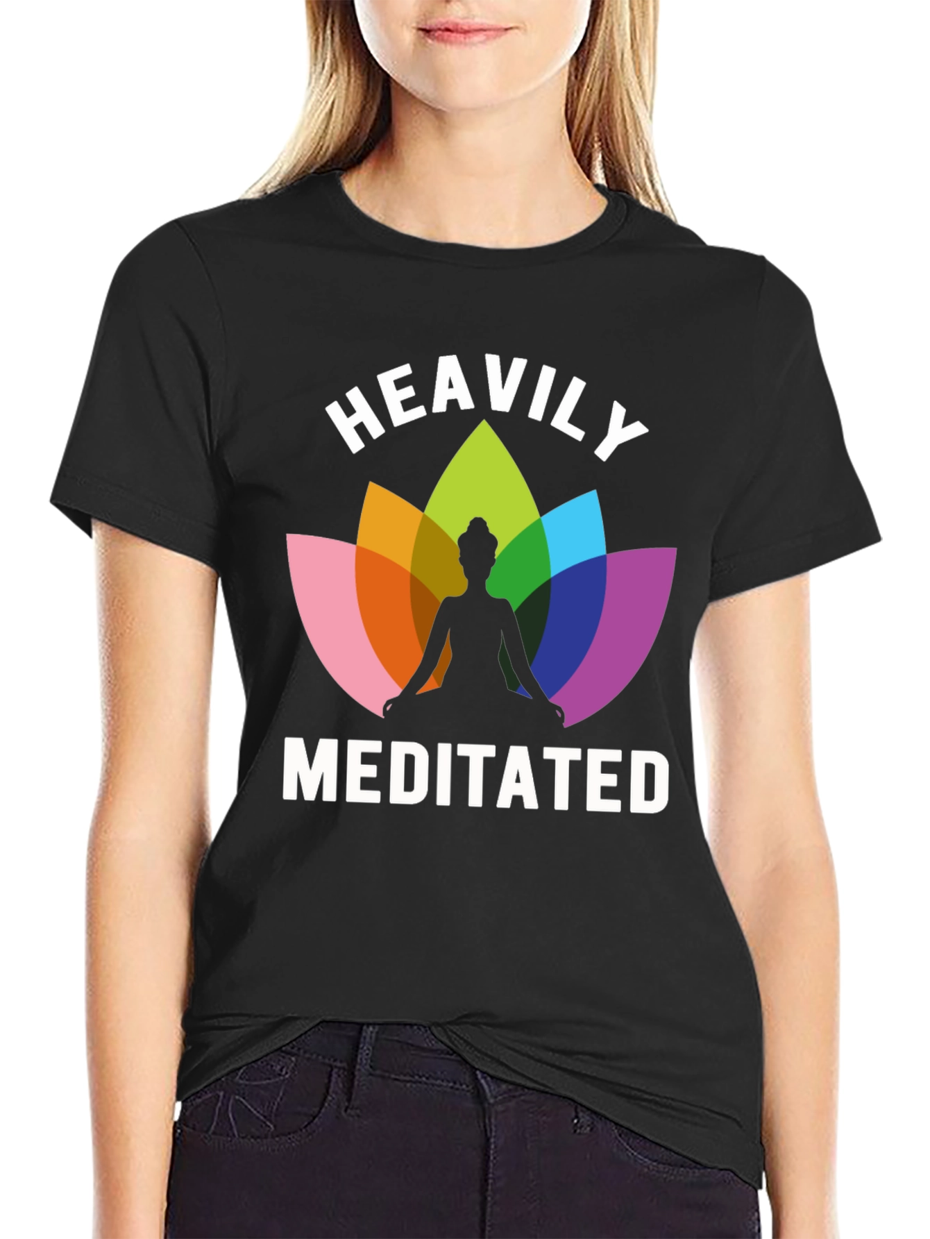 Heavily Meditated Lotus T-Shirt - Yoga & Mindfulness