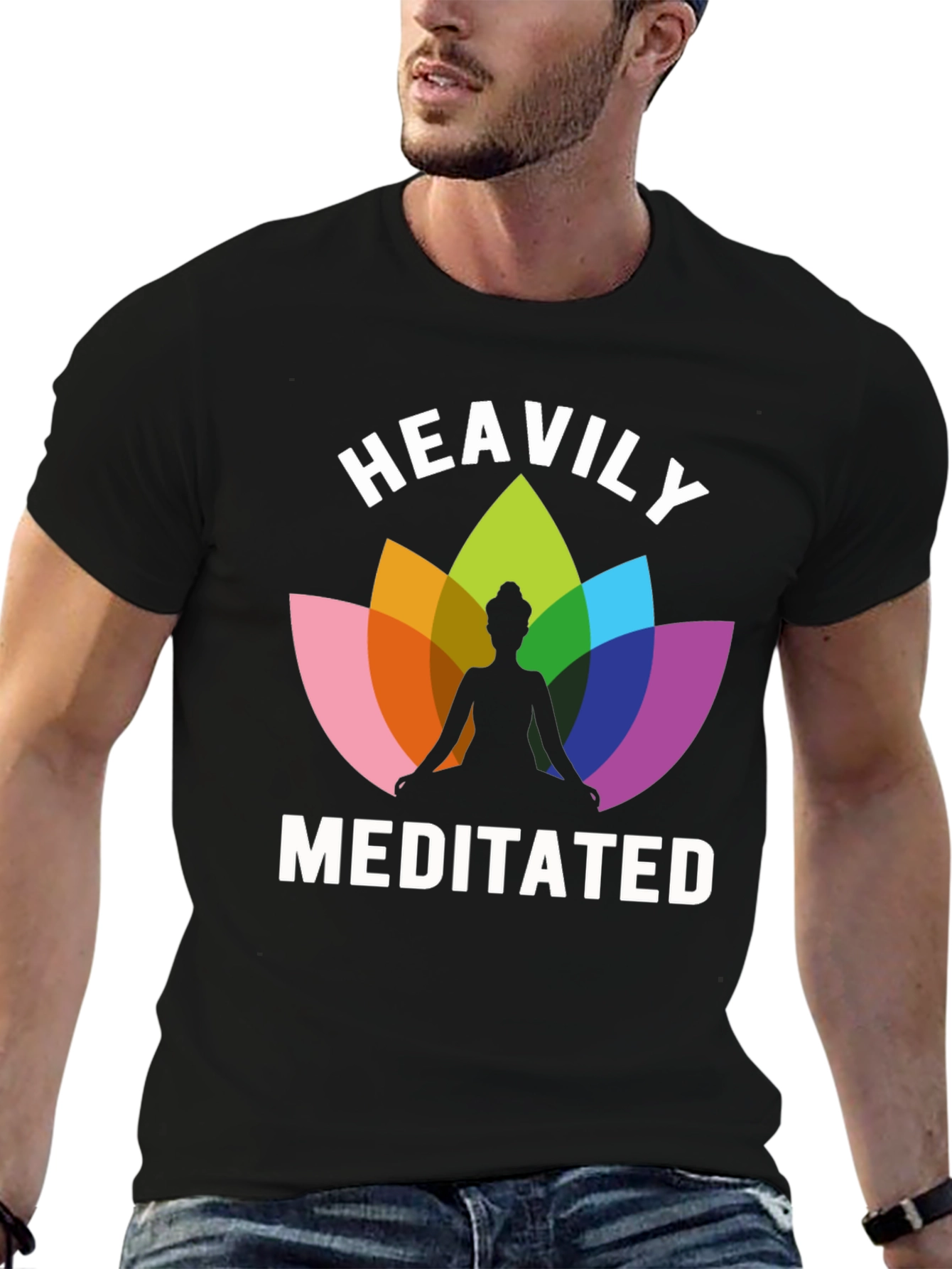 Heavily Meditated Lotus T-Shirt - Yoga & Mindfulness