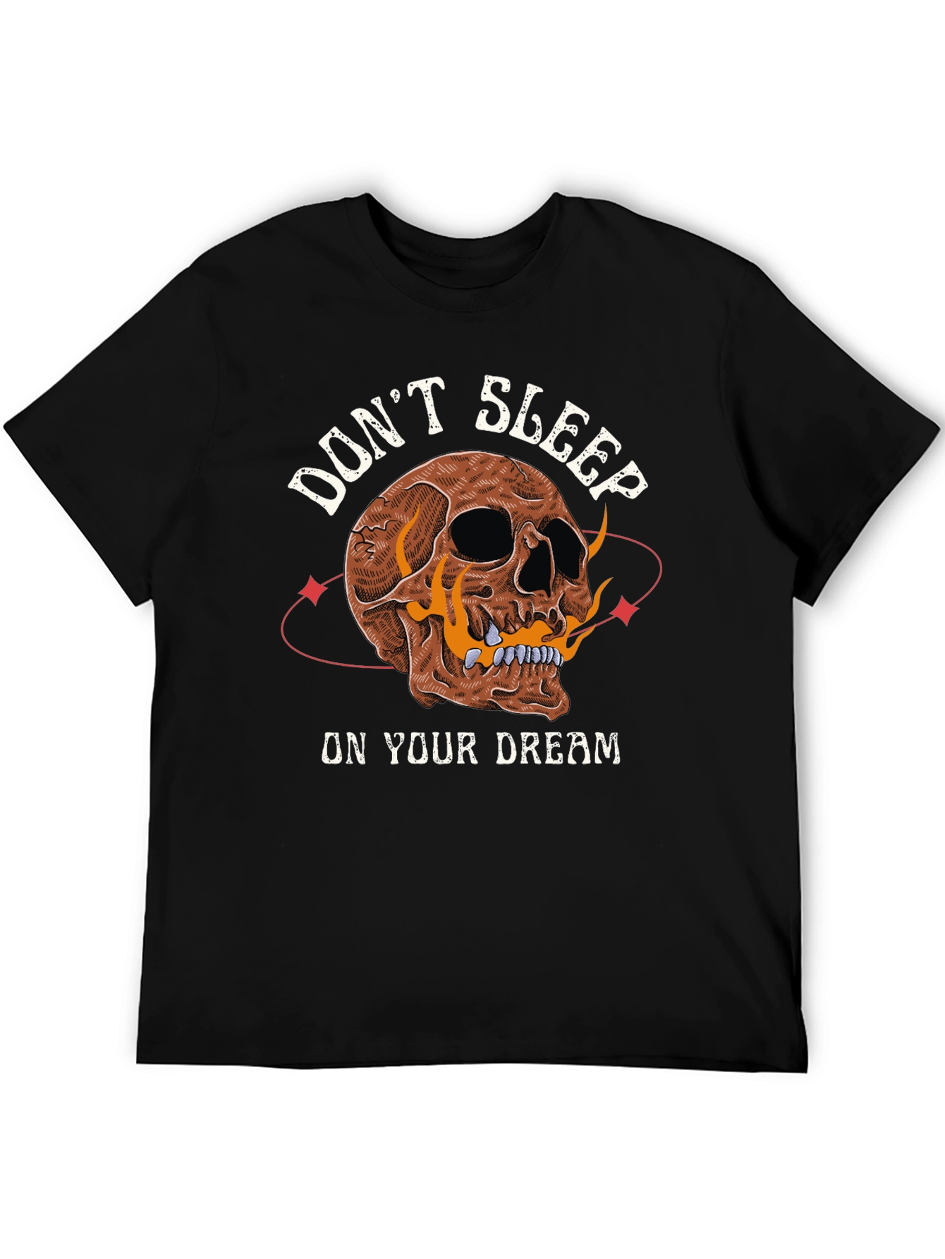 Dont Sleep On Your Dream Skull Graphic T-Shirt