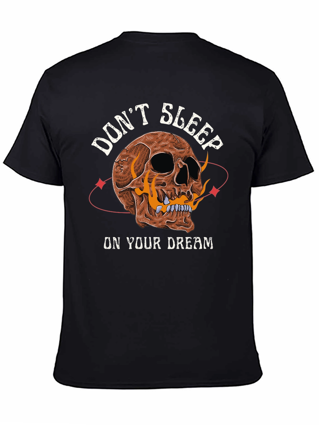 Dont Sleep On Your Dream Skull Graphic T-Shirt