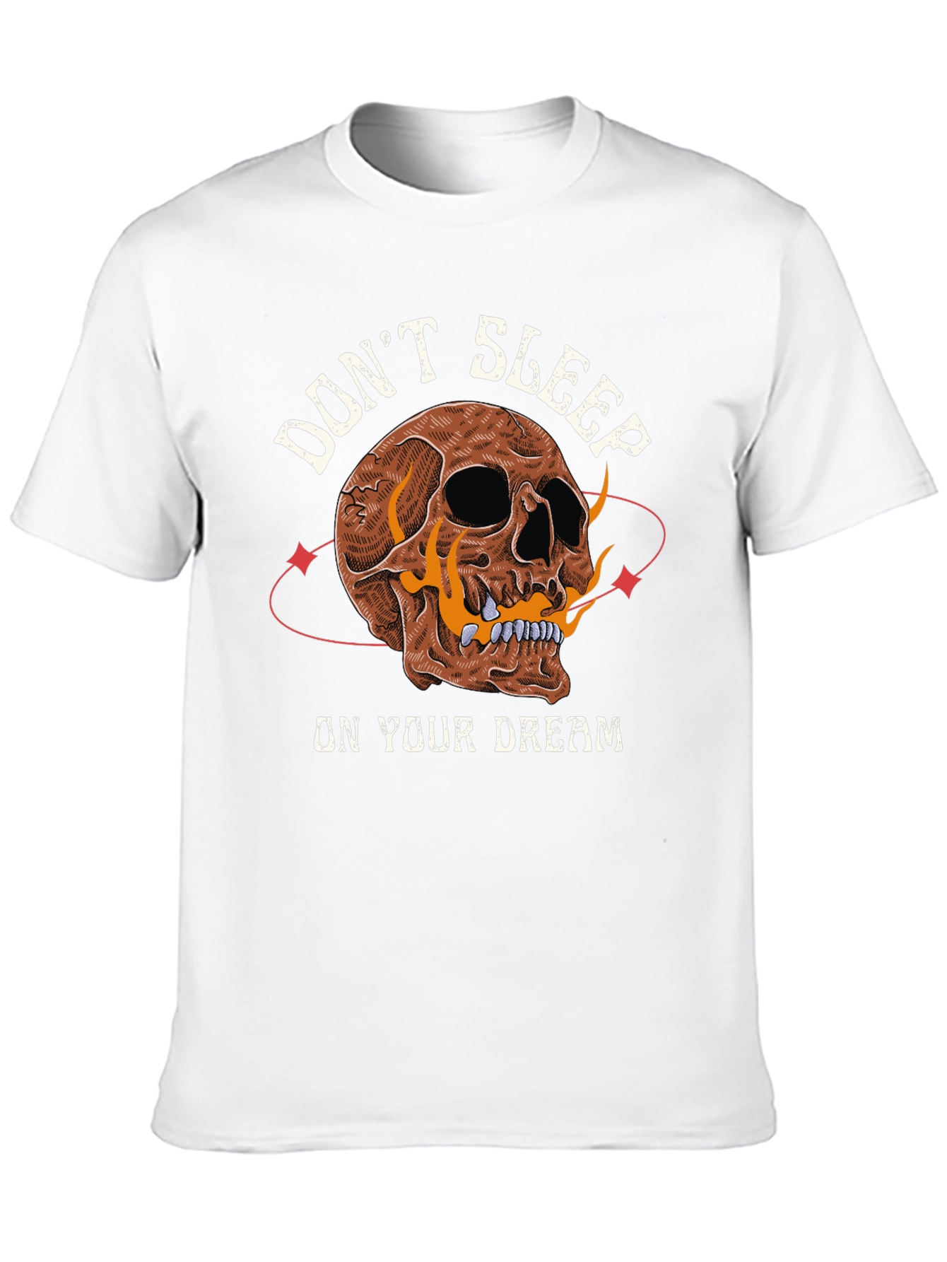 Dont Sleep On Your Dream Skull Graphic T-Shirt