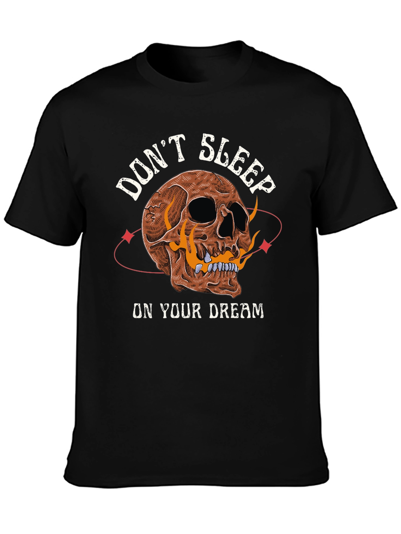 Dont Sleep On Your Dream Skull Graphic T-Shirt