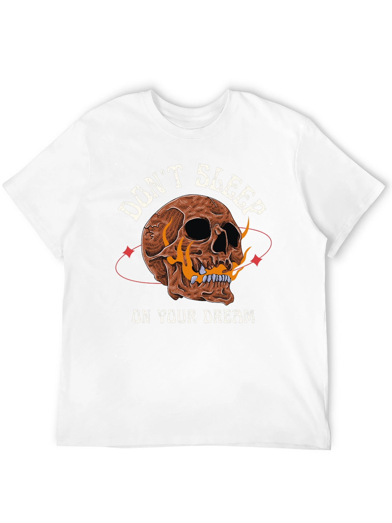 Dont Sleep On Your Dream Skull Graphic T-Shirt