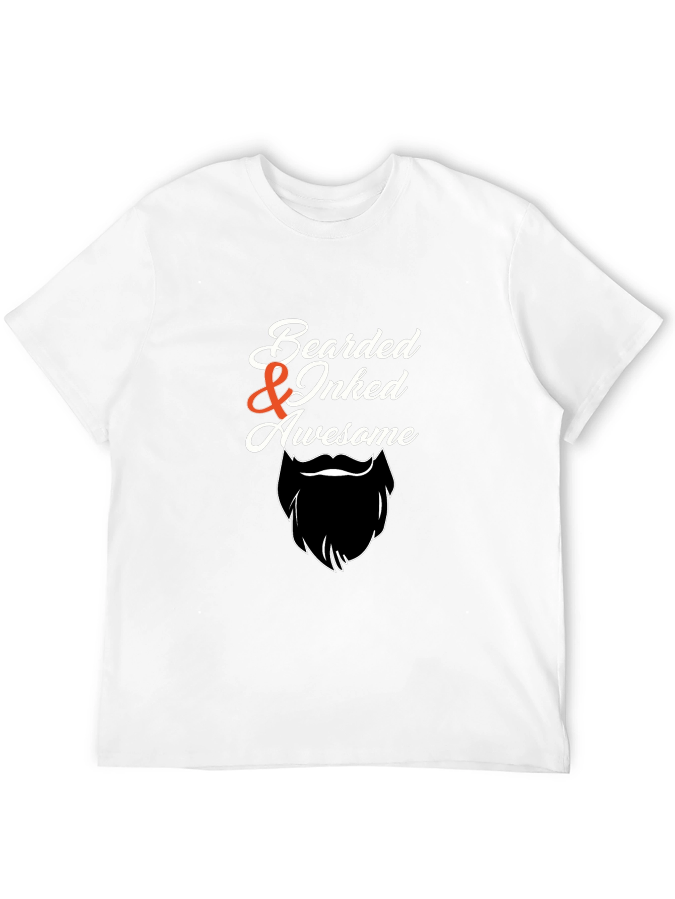 Bearded & Inked Awesome Graphic T-Shirt
