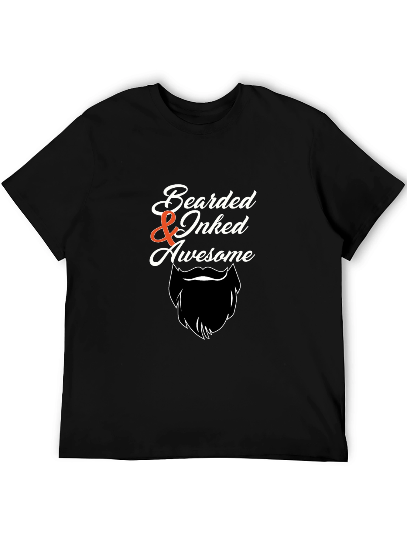Bearded & Inked Awesome Graphic T-Shirt