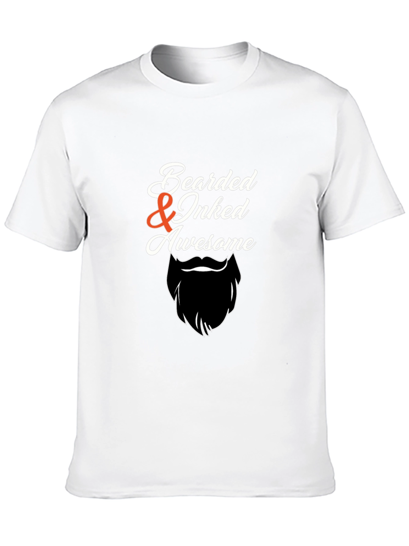 Bearded & Inked Awesome Graphic T-Shirt