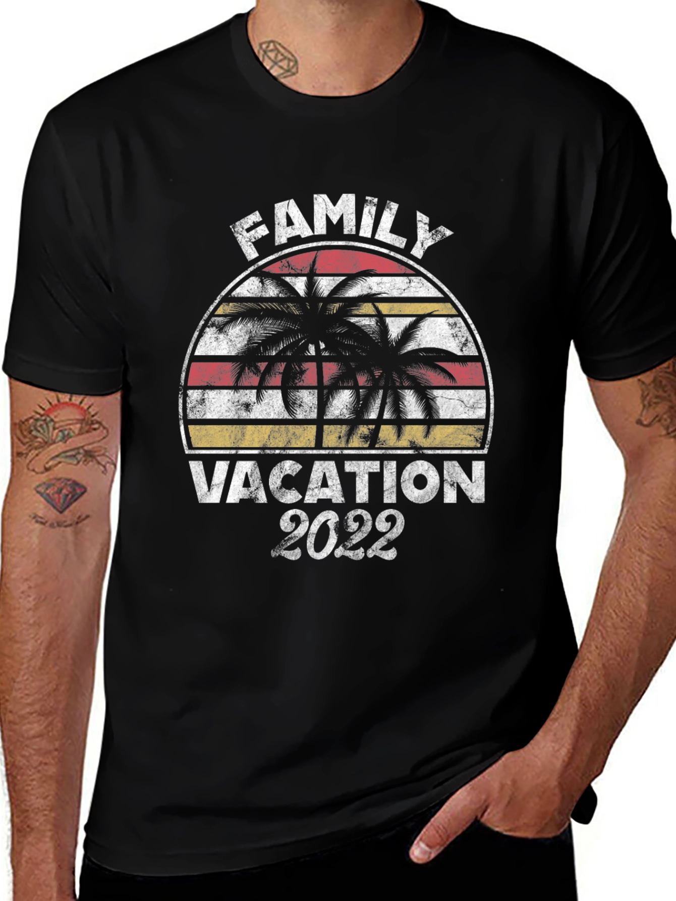 Family Vacation 2022 Palm Tee