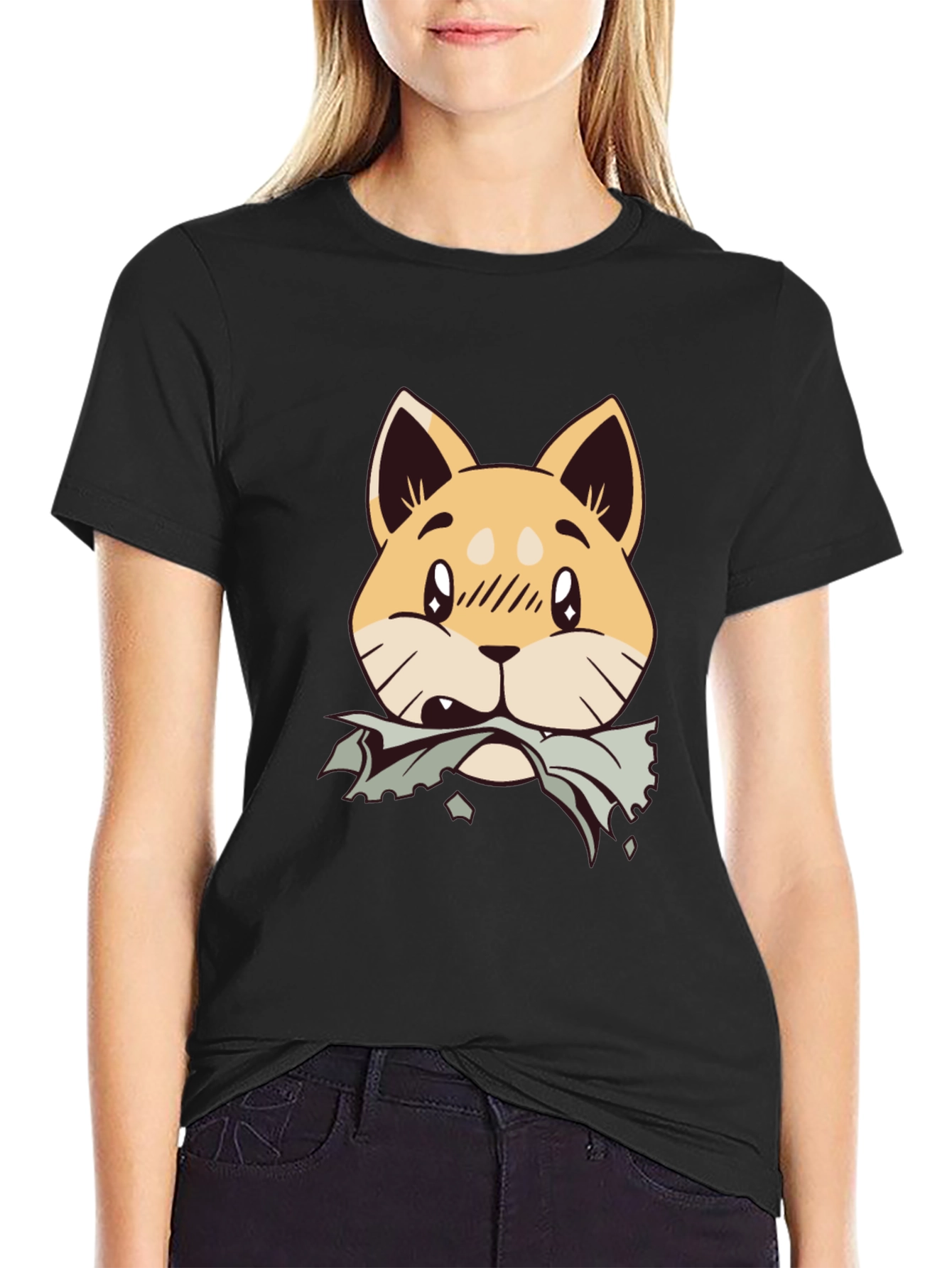 Cartoon Dog Chewing Tee