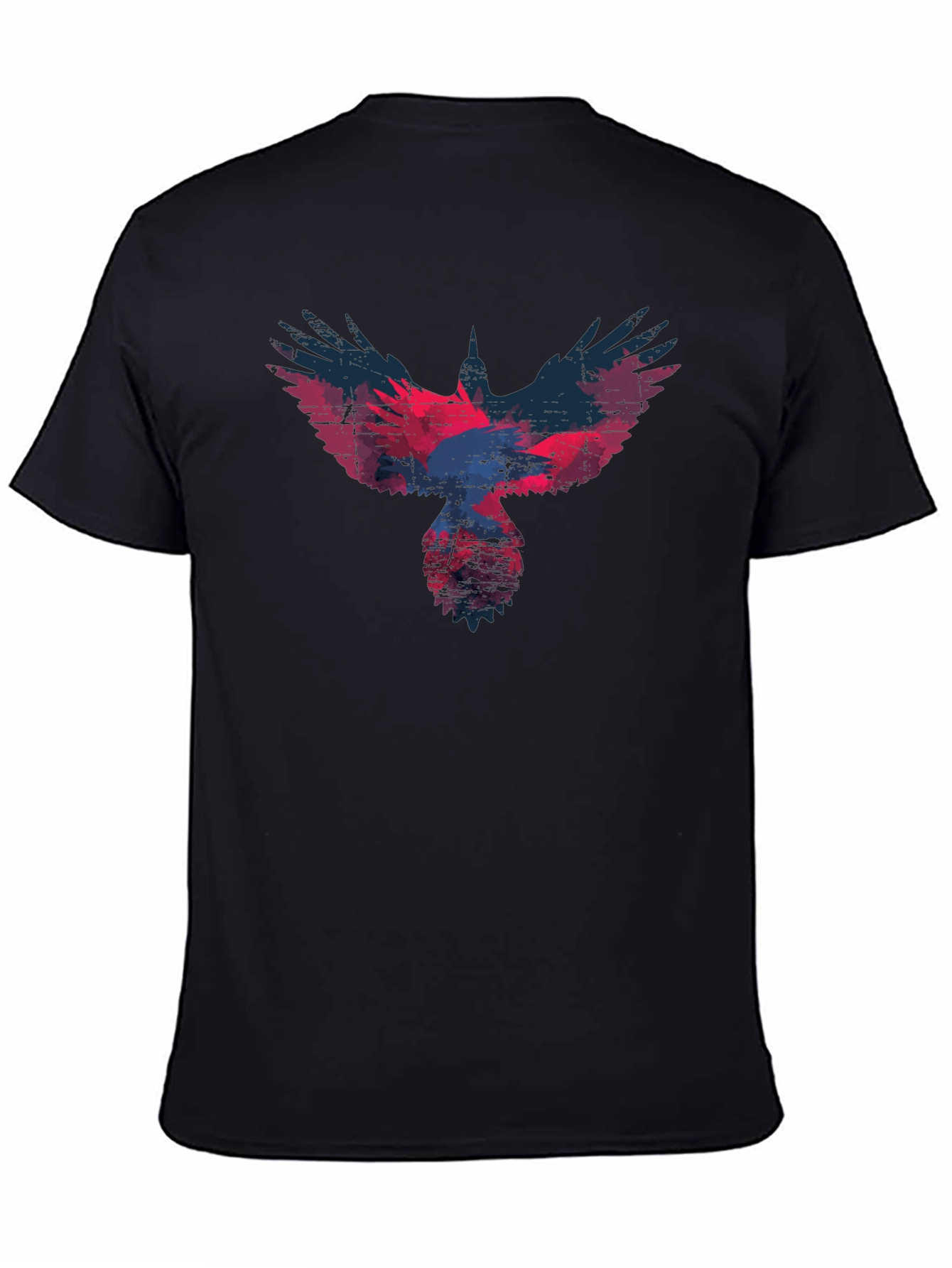 Raven Graphic T-Shirt - Distressed Print