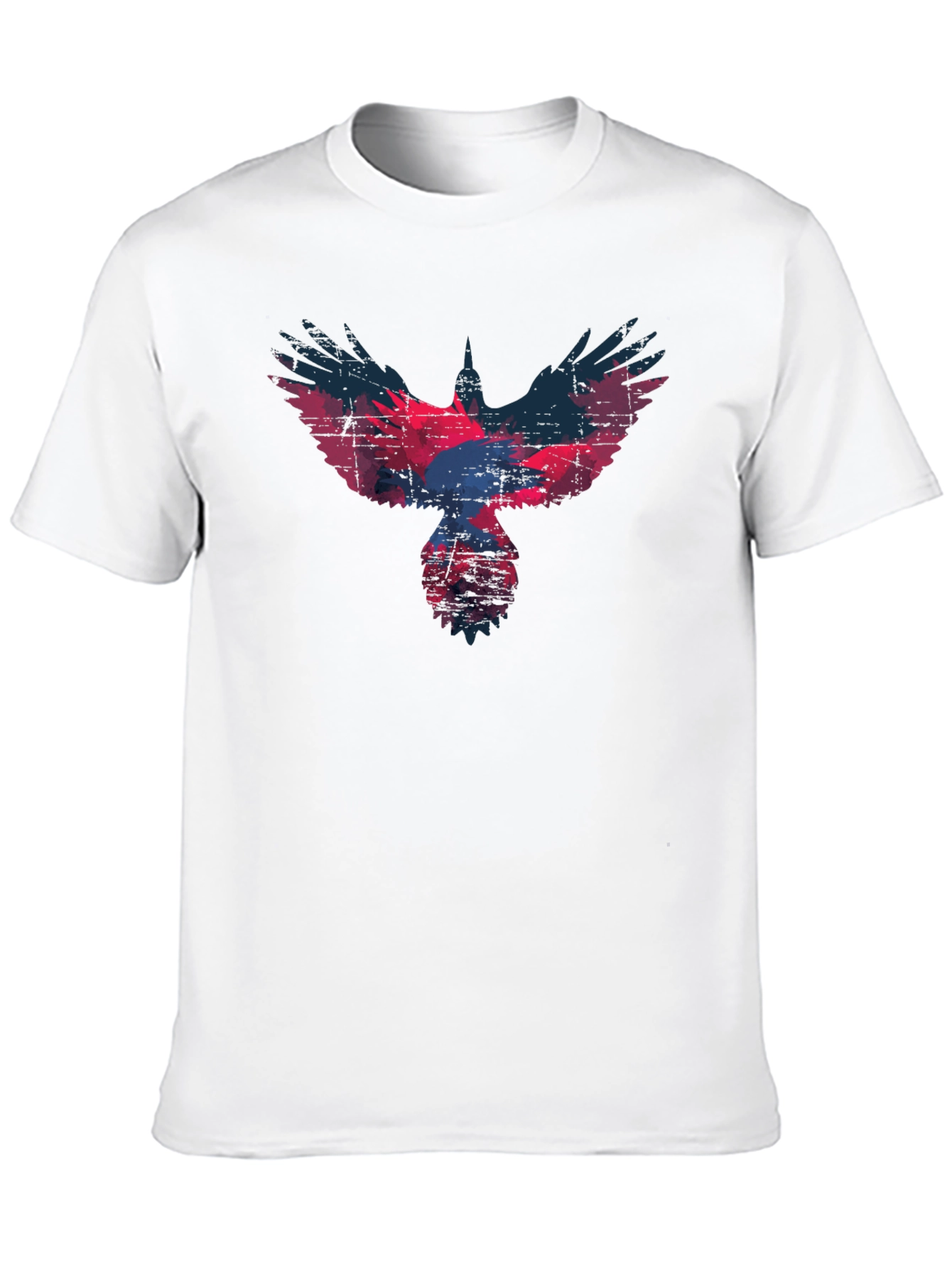 Raven Graphic T-Shirt - Distressed Print