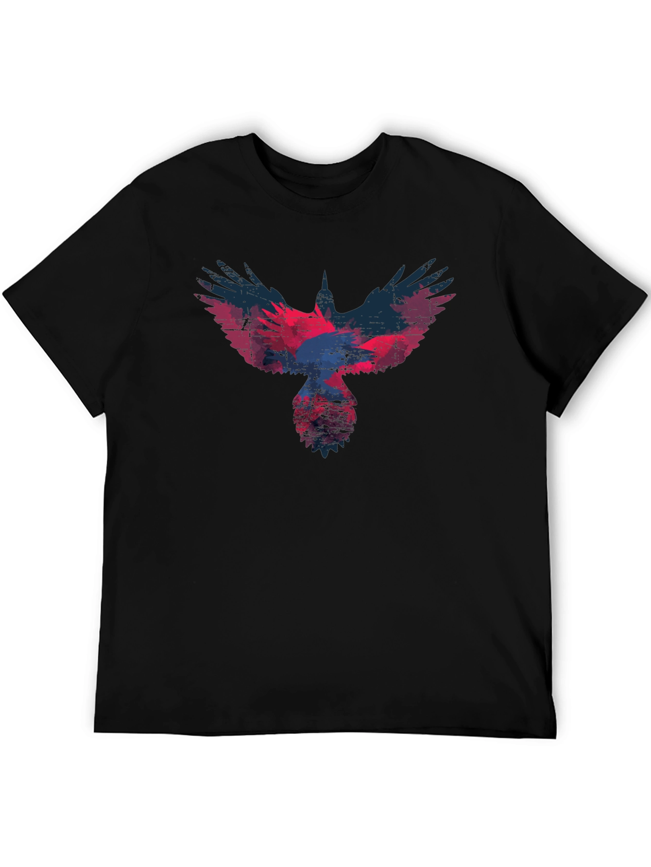 Raven Graphic T-Shirt - Distressed Print