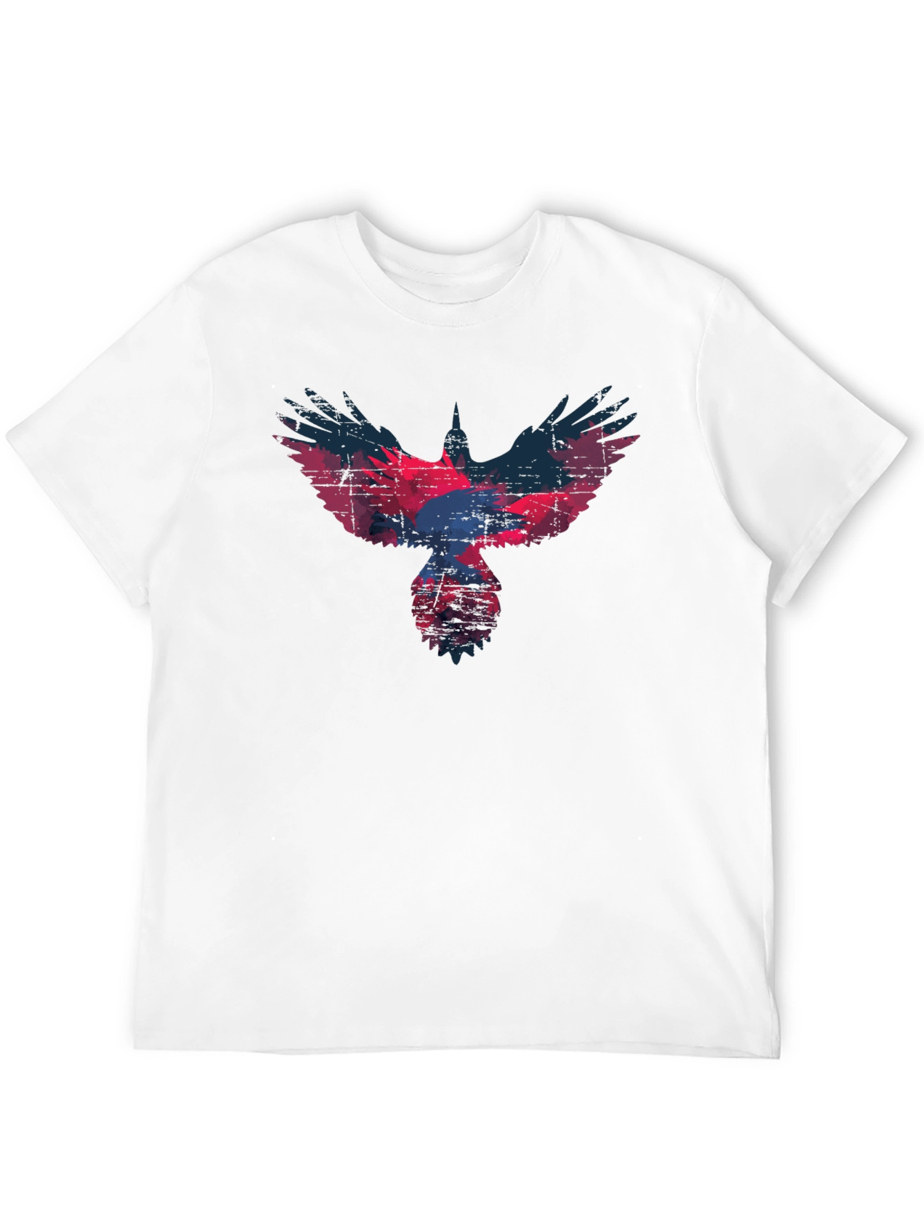 Raven Graphic T-Shirt - Distressed Print