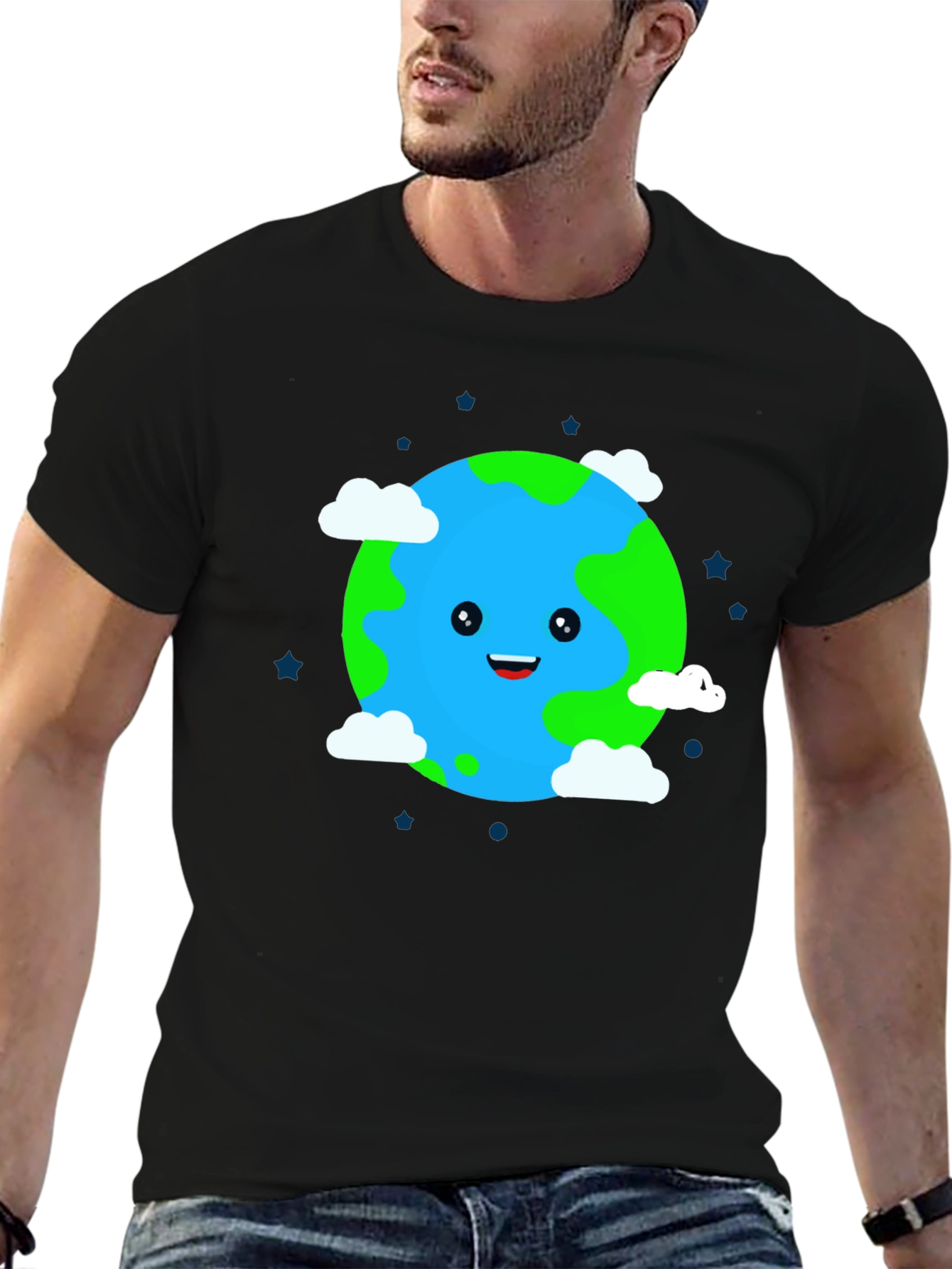 Cartoon Earth Graphic Tee