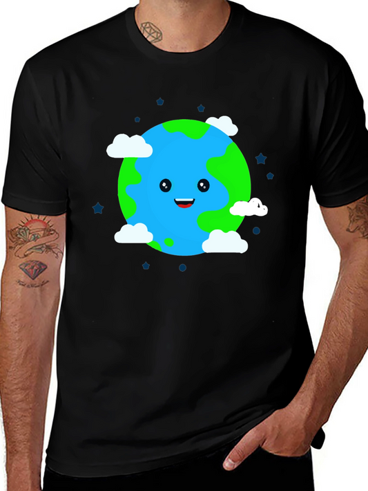 Cartoon Earth Graphic Tee