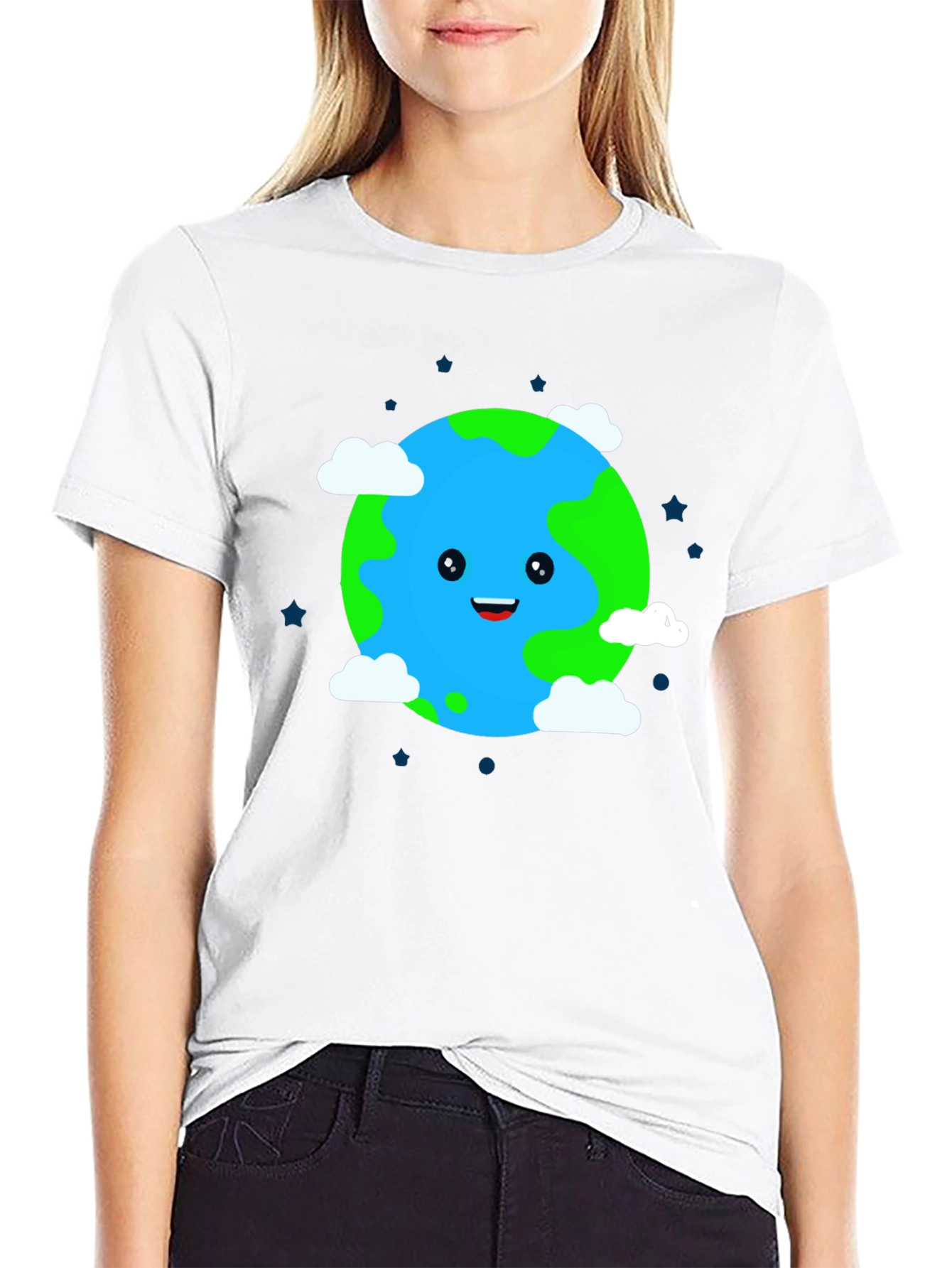 Cartoon Earth Graphic Tee