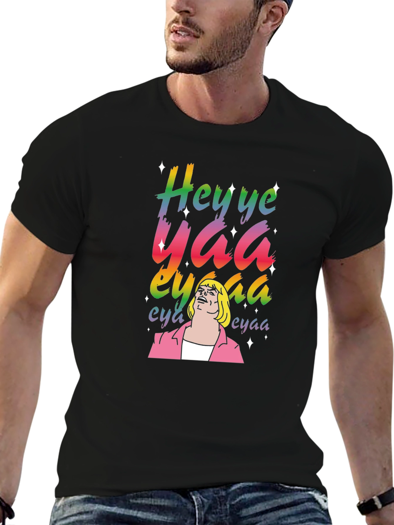 Hey Yea Yaa He-Man T-Shirt - Black