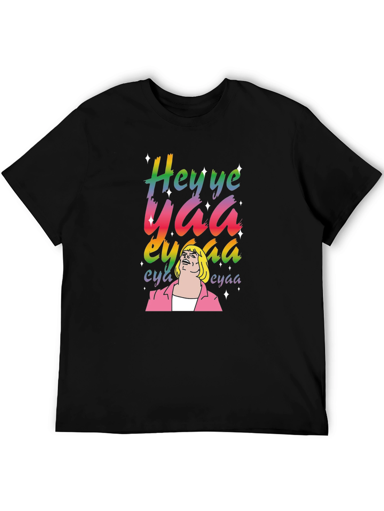 Hey Yea Yaa He-Man T-Shirt - Black