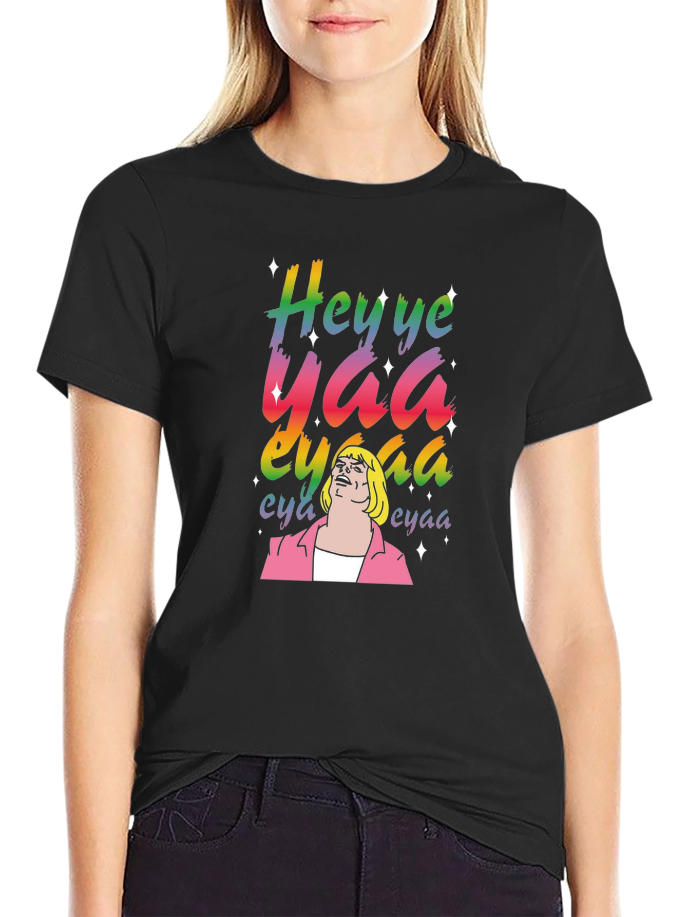 Hey Yea Yaa He-Man T-Shirt - Black