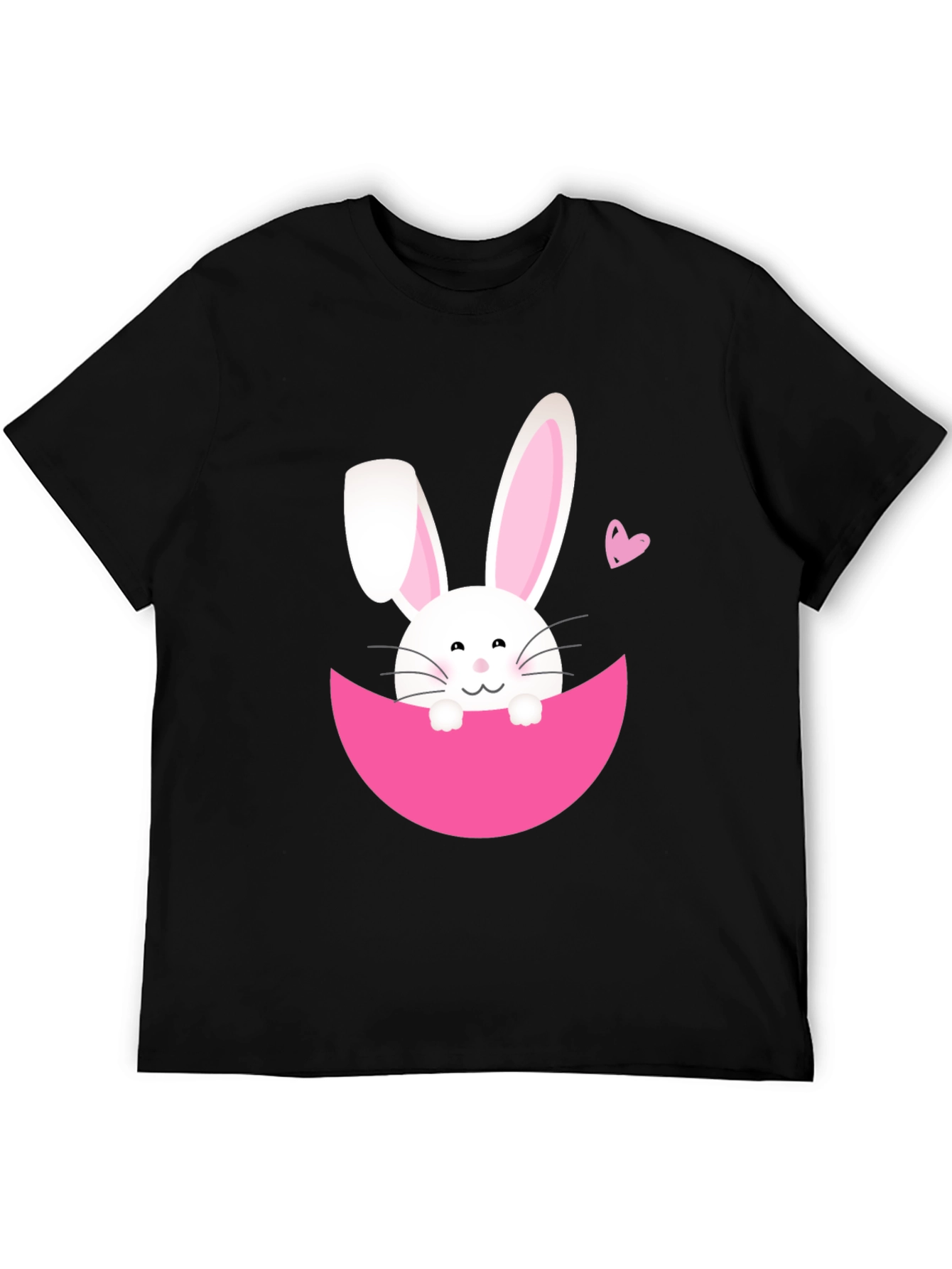 Easter Bunny T-Shirt - Black Cute Graphic Tee