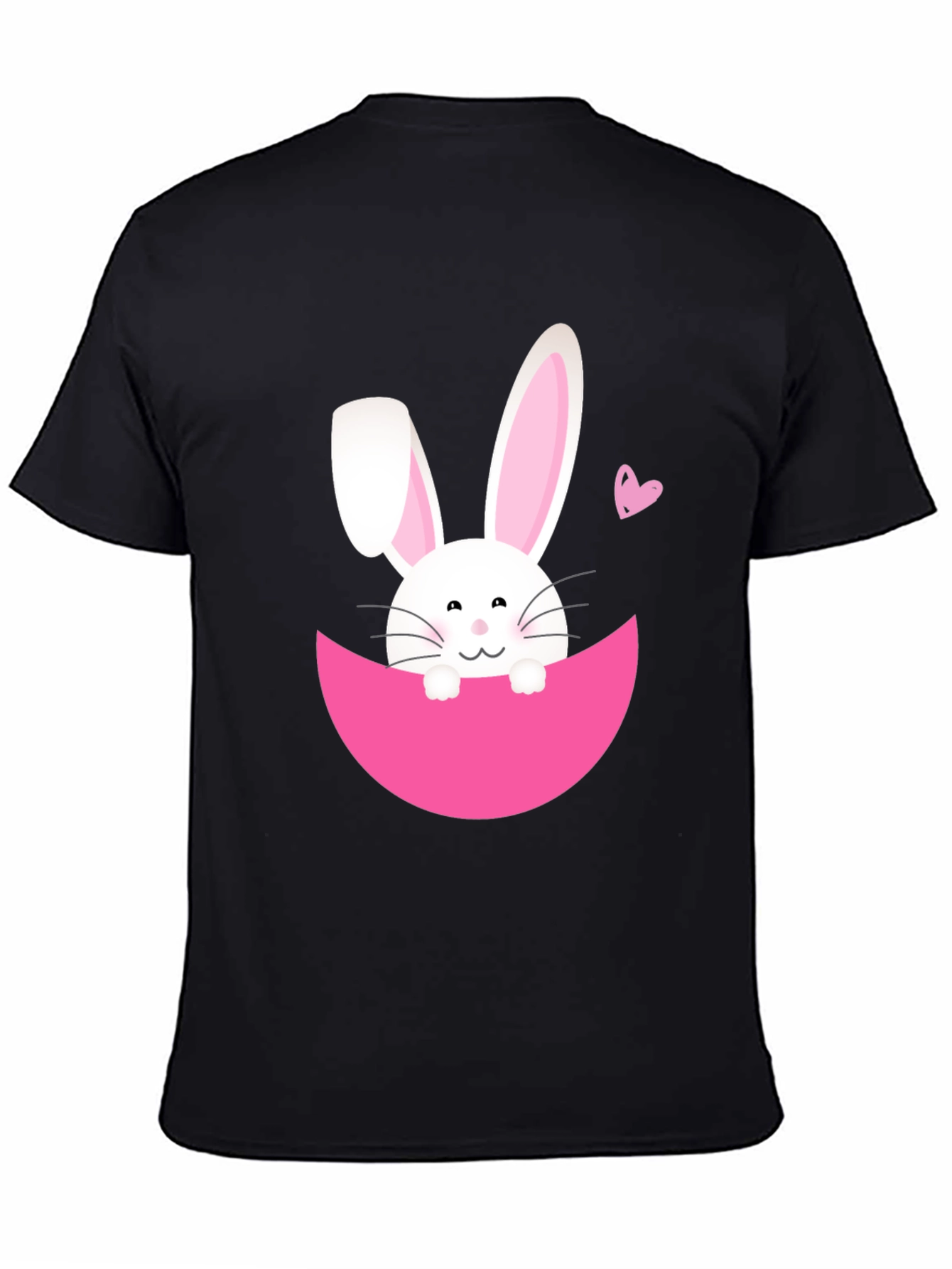 Easter Bunny T-Shirt - Black Cute Graphic Tee