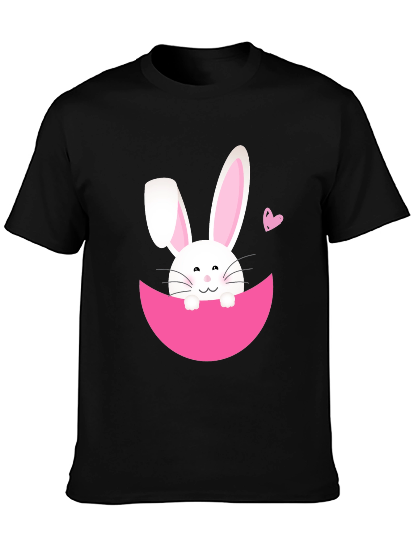 Easter Bunny T-Shirt - Black Cute Graphic Tee