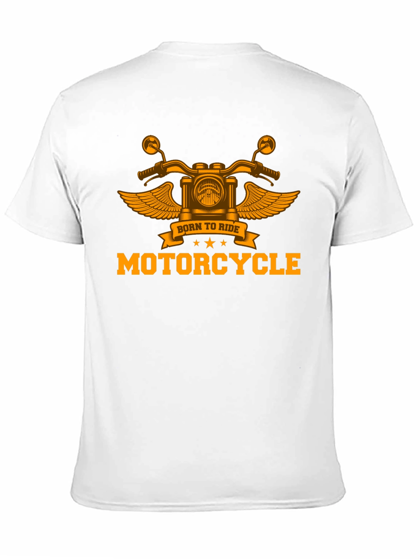 Born To Ride Motorcycle Graphic T-Shirt