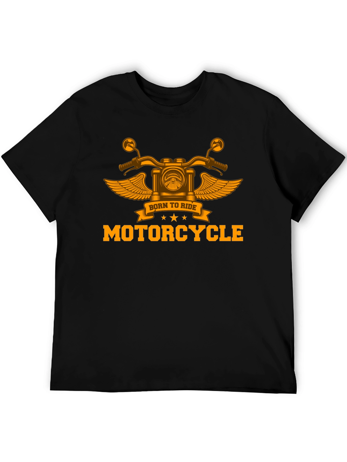 Born To Ride Motorcycle Graphic T-Shirt