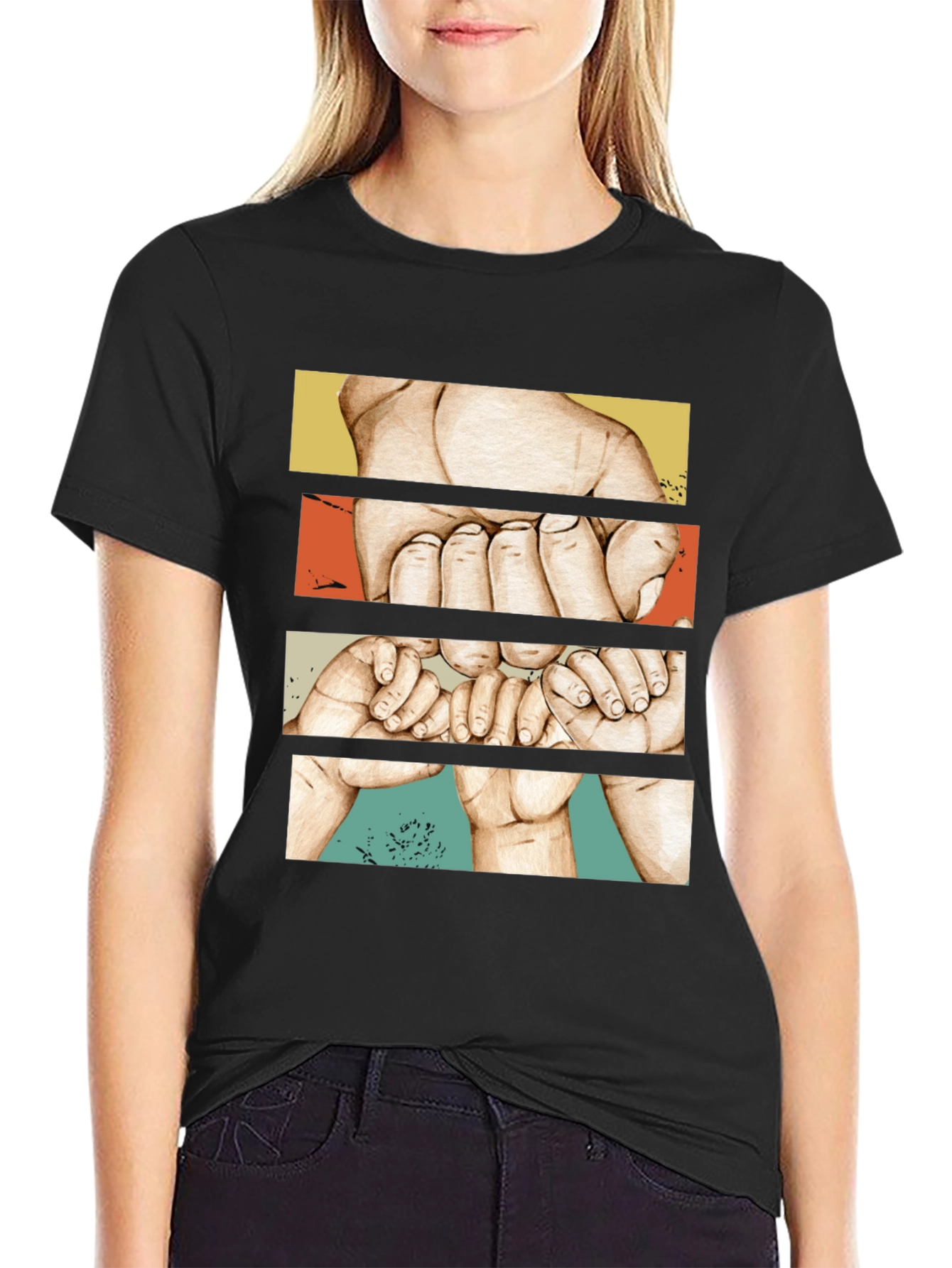 Dad & Baby Finger Hold Graphic Tee