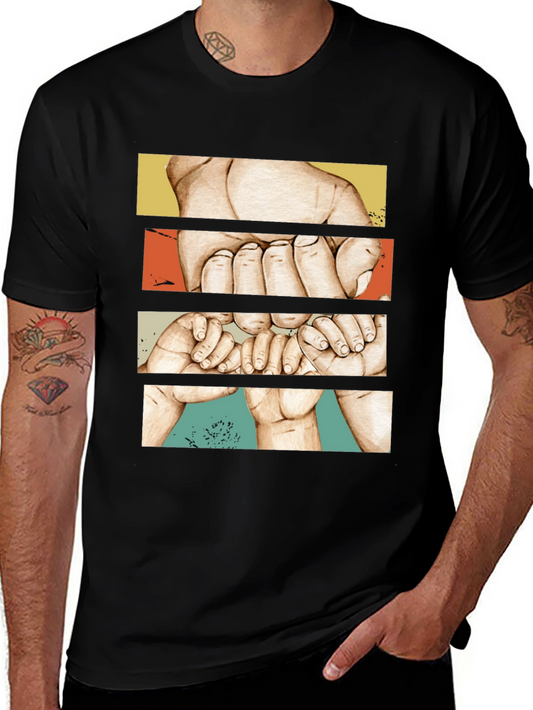 Dad & Baby Finger Hold Graphic Tee