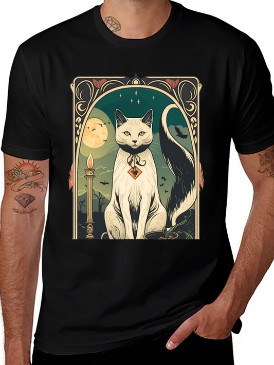 Halloween Cat Graphic Tee