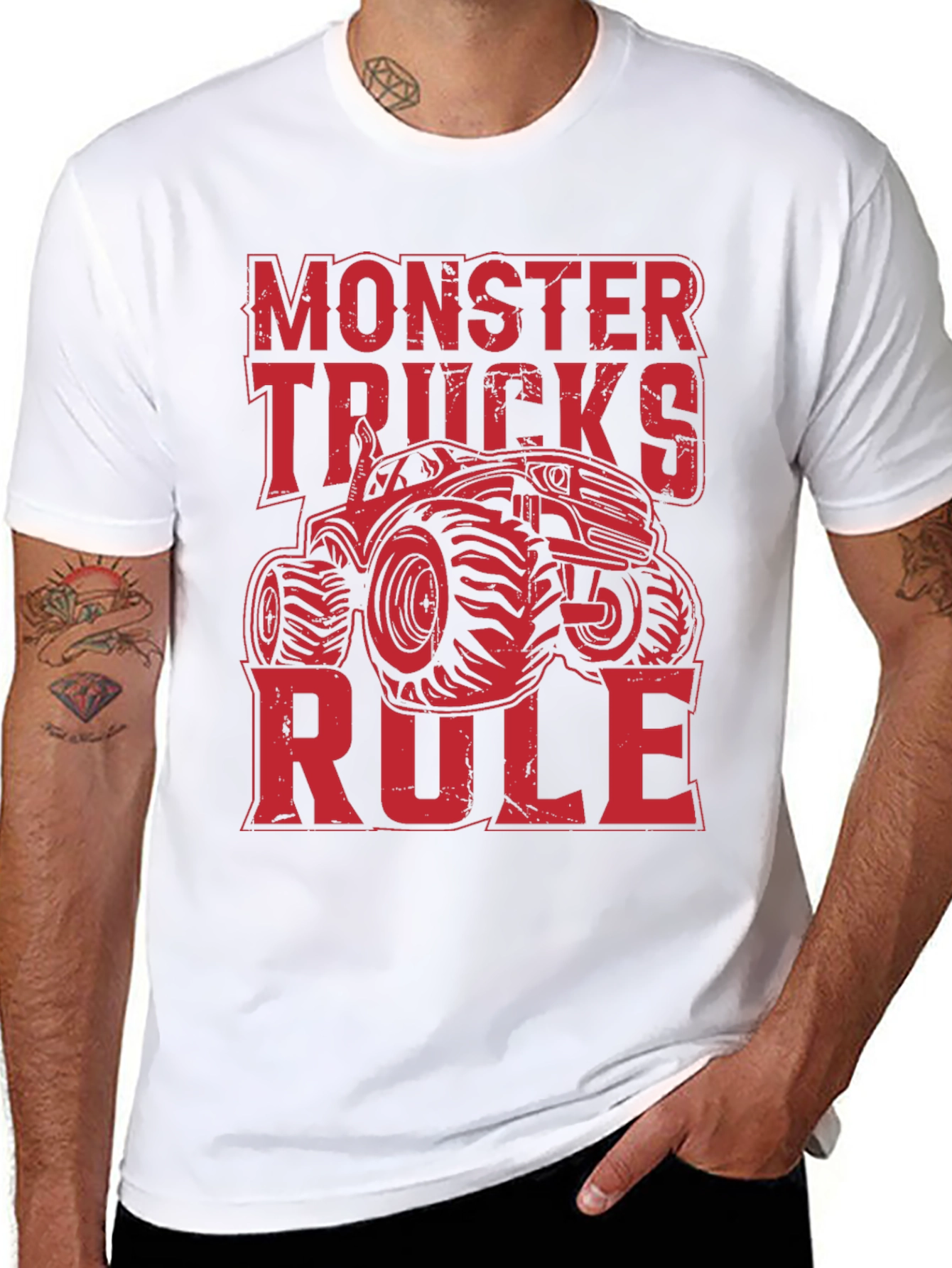 Monster Trucks Rule T-Shirt Graphic Tee