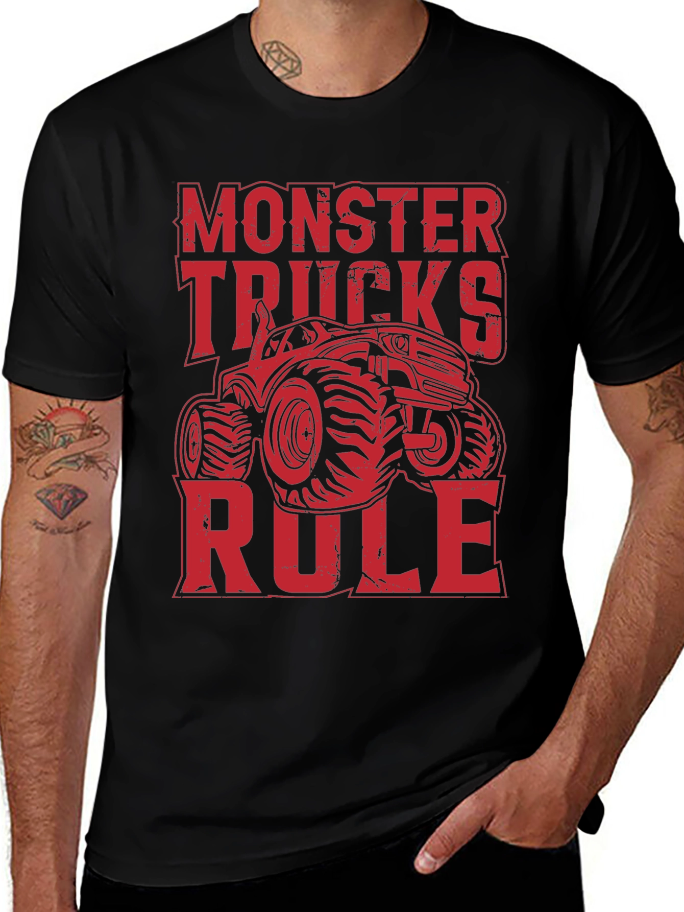 Monster Trucks Rule T-Shirt Graphic Tee