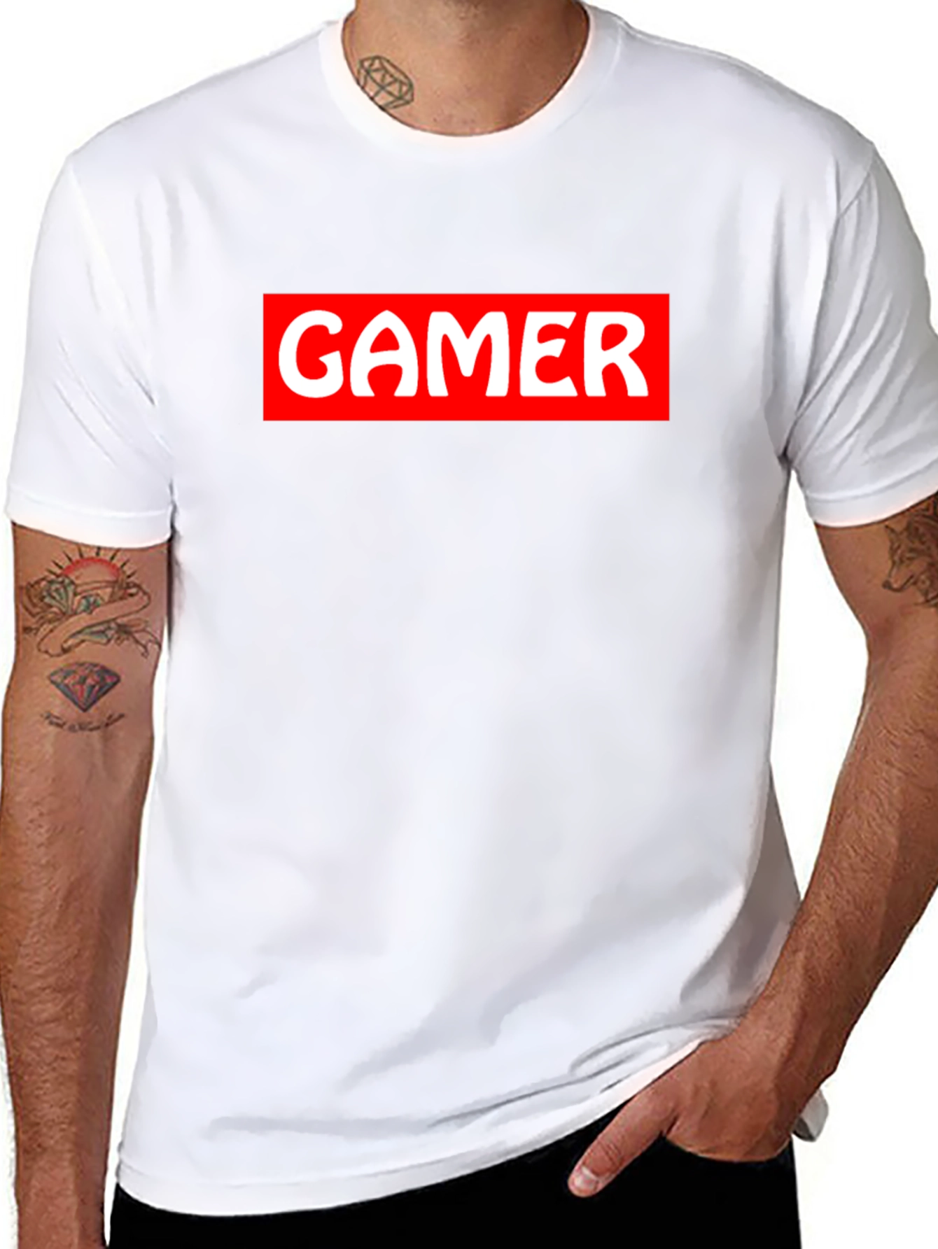 Gamer T-Shirt - Black - Cotton Blend