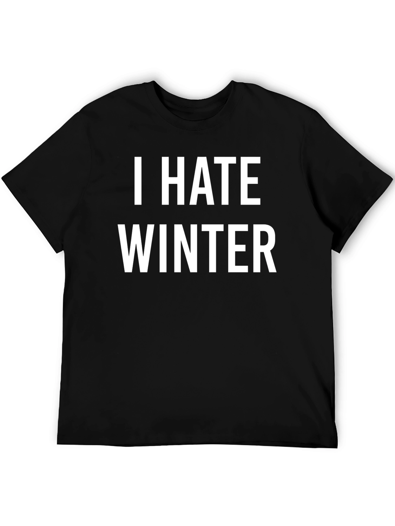 I Hate Winter Graphic T-Shirt - Anti-Winter Tee