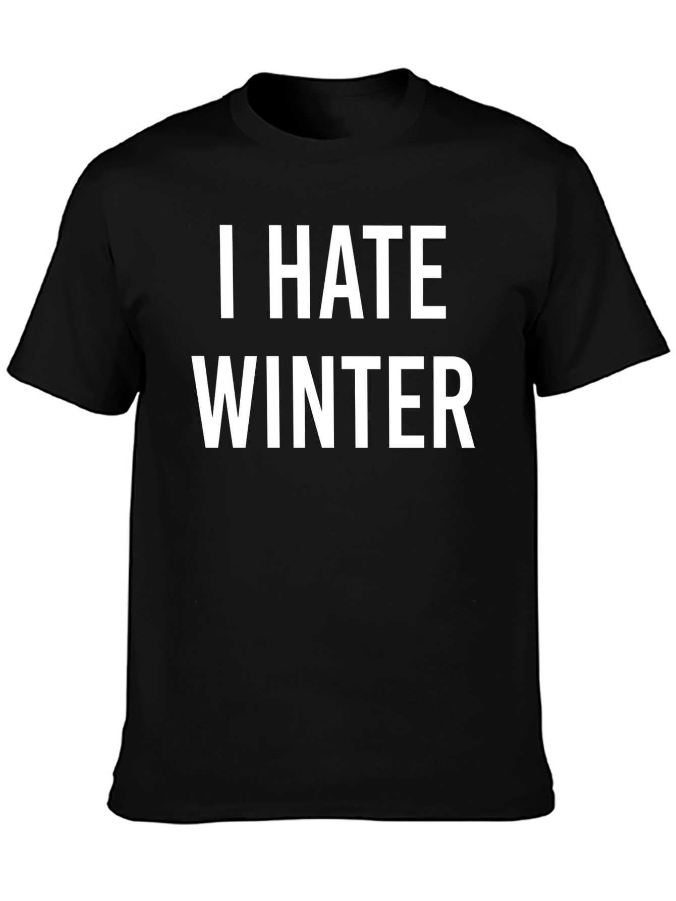 I Hate Winter Graphic T-Shirt - Anti-Winter Tee