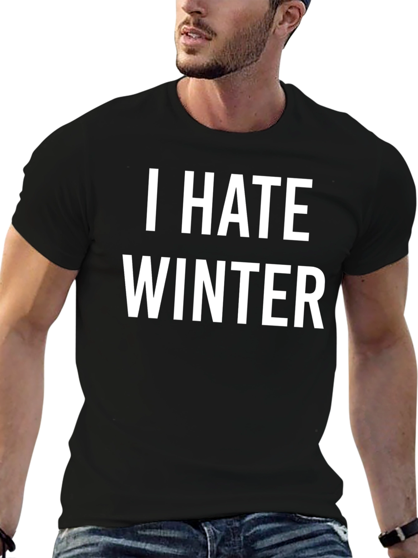 I Hate Winter Graphic T-Shirt - Anti-Winter Tee