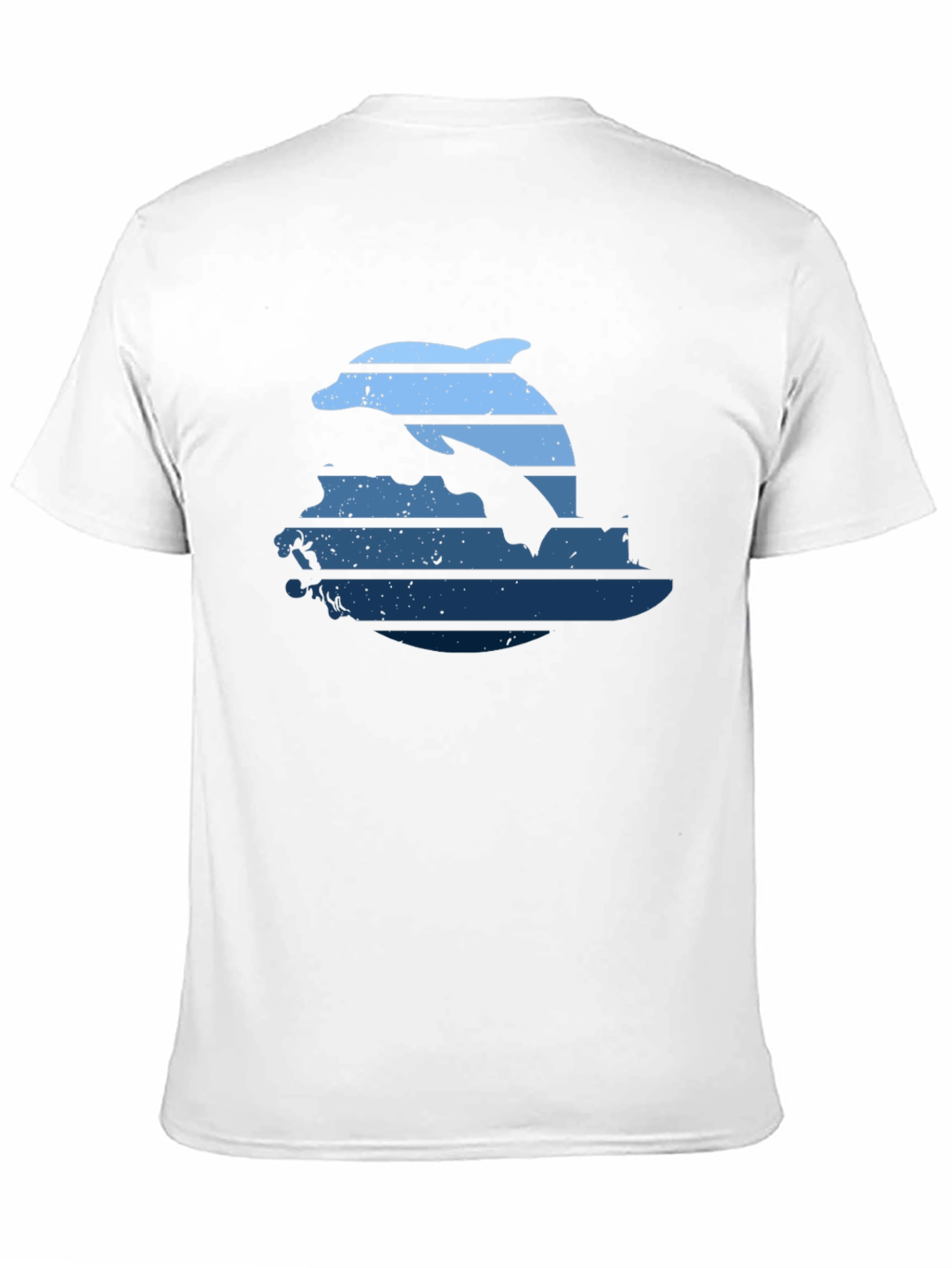 Retro Dolphin Horizon Graphic T-Shirt
