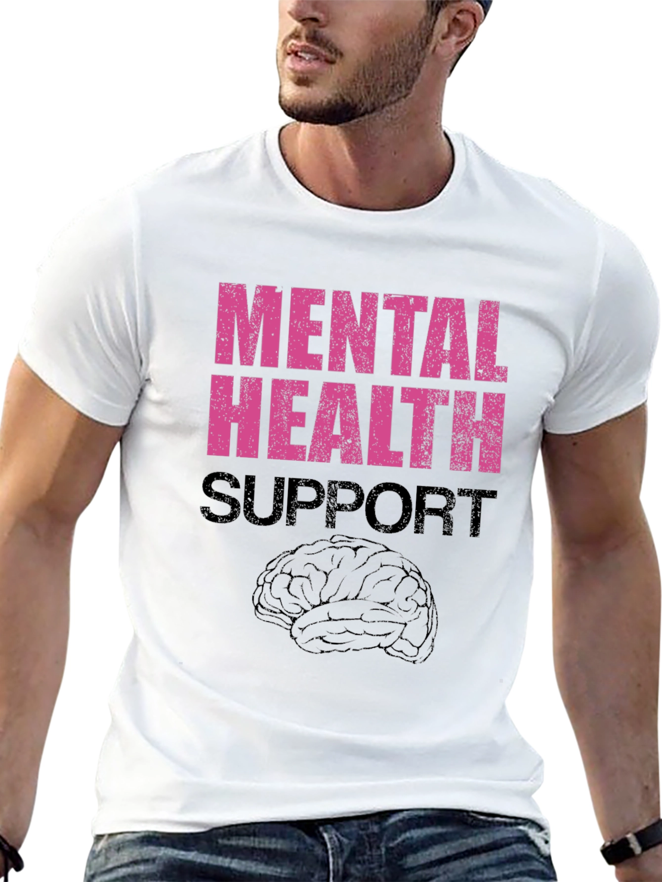 Mental Health Support Graphic T-Shirt