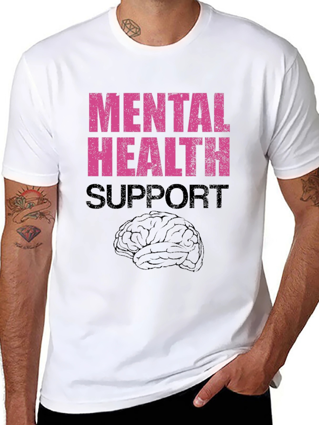 Mental Health Support Graphic T-Shirt