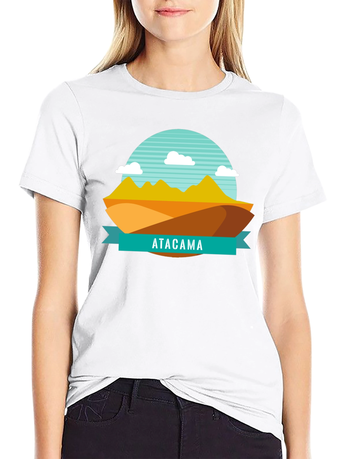 Atacama Desert Graphic Tee - Black Cotton T-Shirt