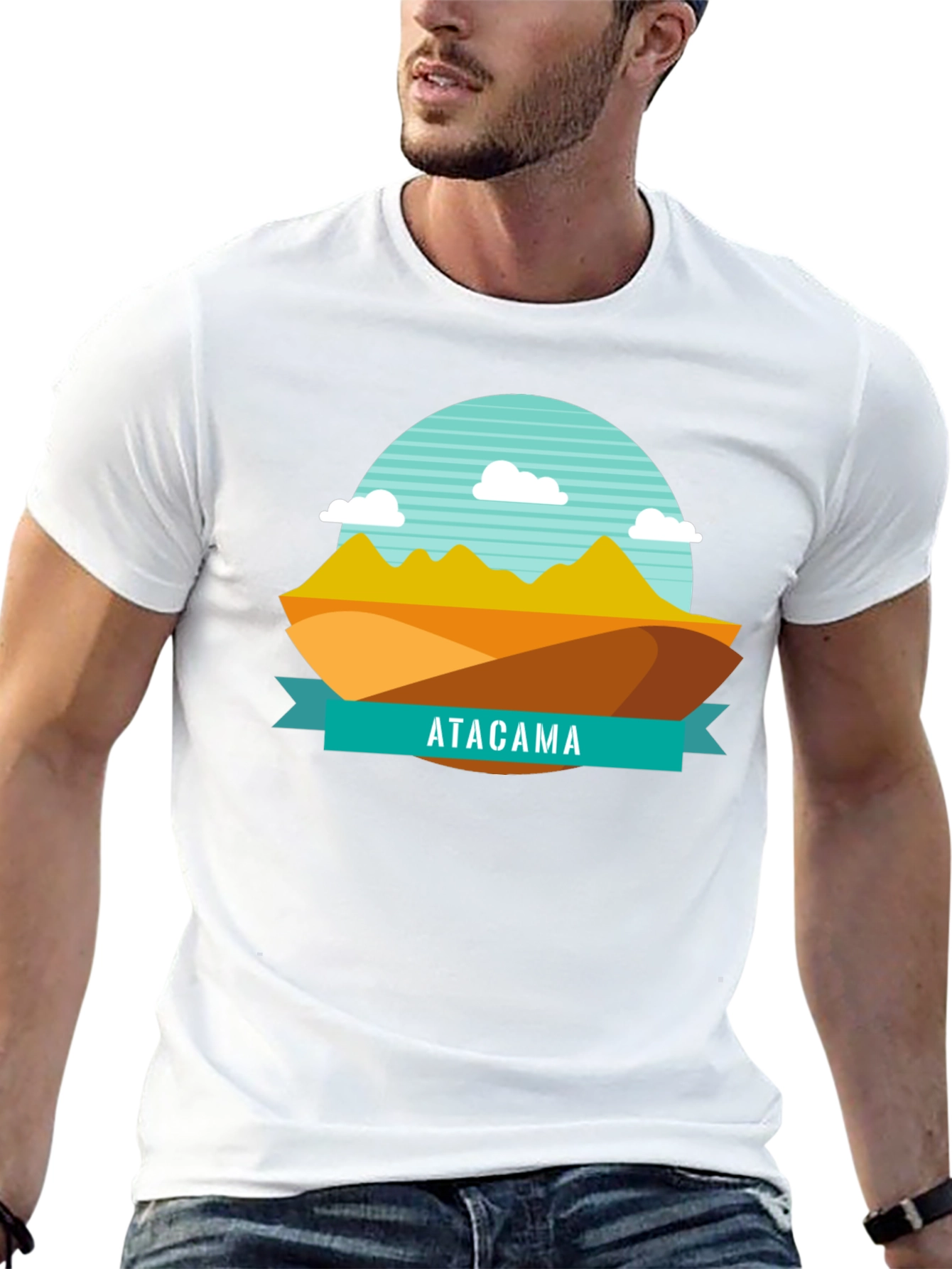 Atacama Desert Graphic Tee - Black Cotton T-Shirt