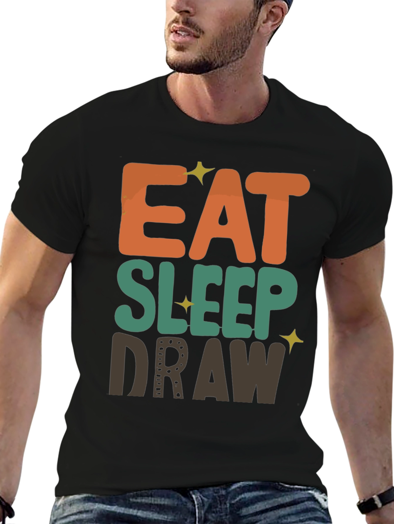 Eat Sleep Draw Graphic T-Shirt