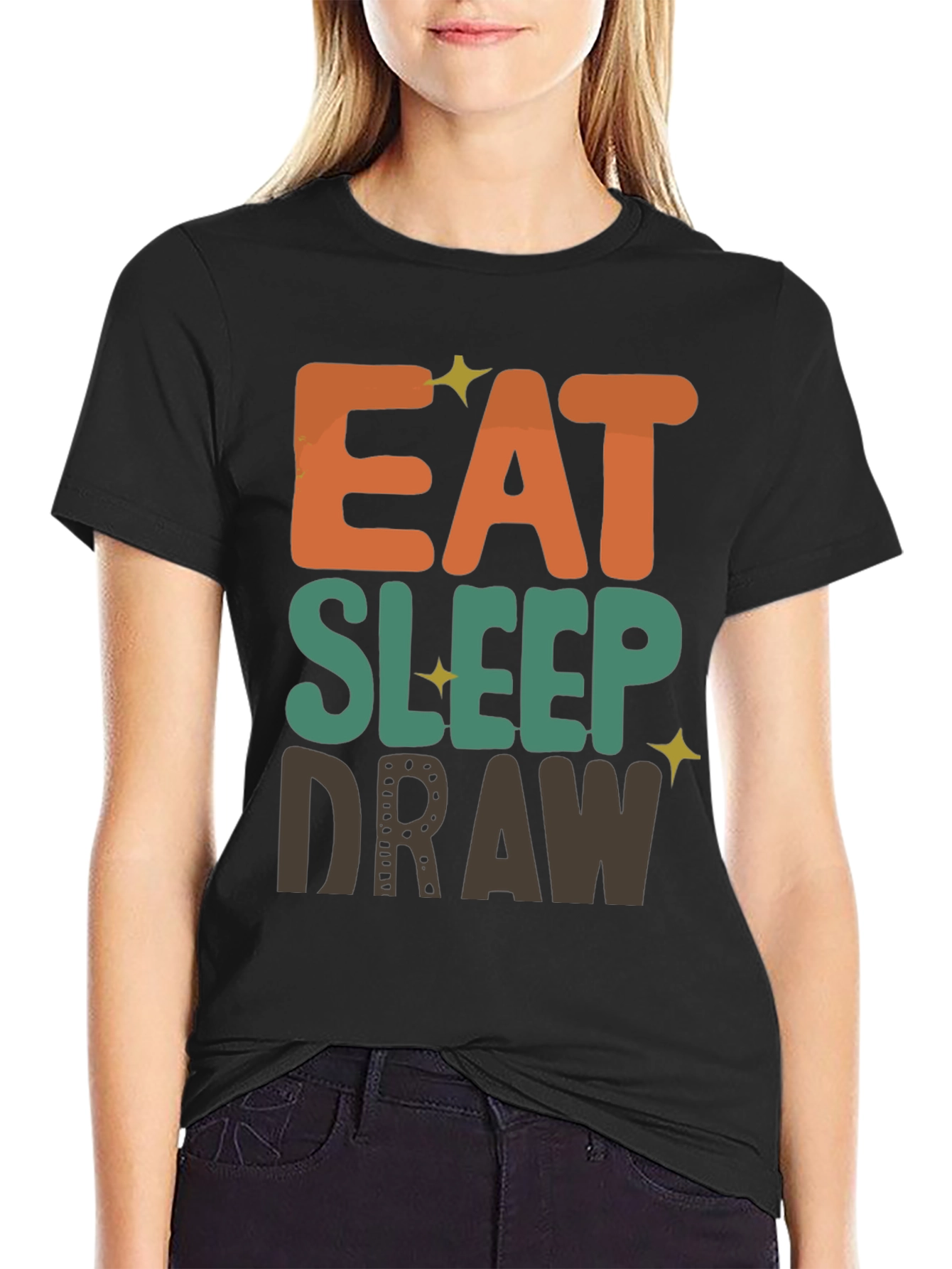 Eat Sleep Draw Graphic T-Shirt