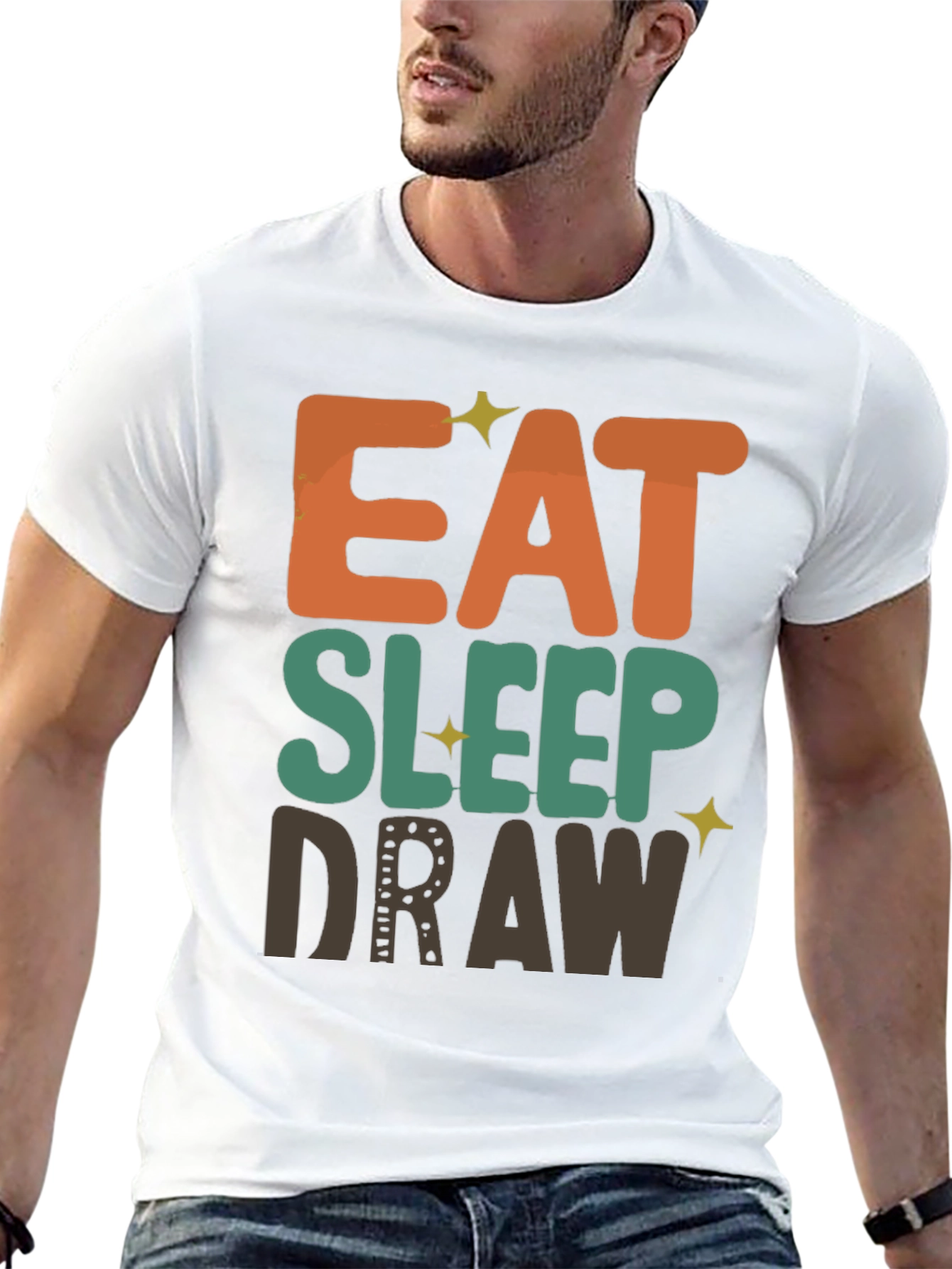 Eat Sleep Draw Graphic T-Shirt